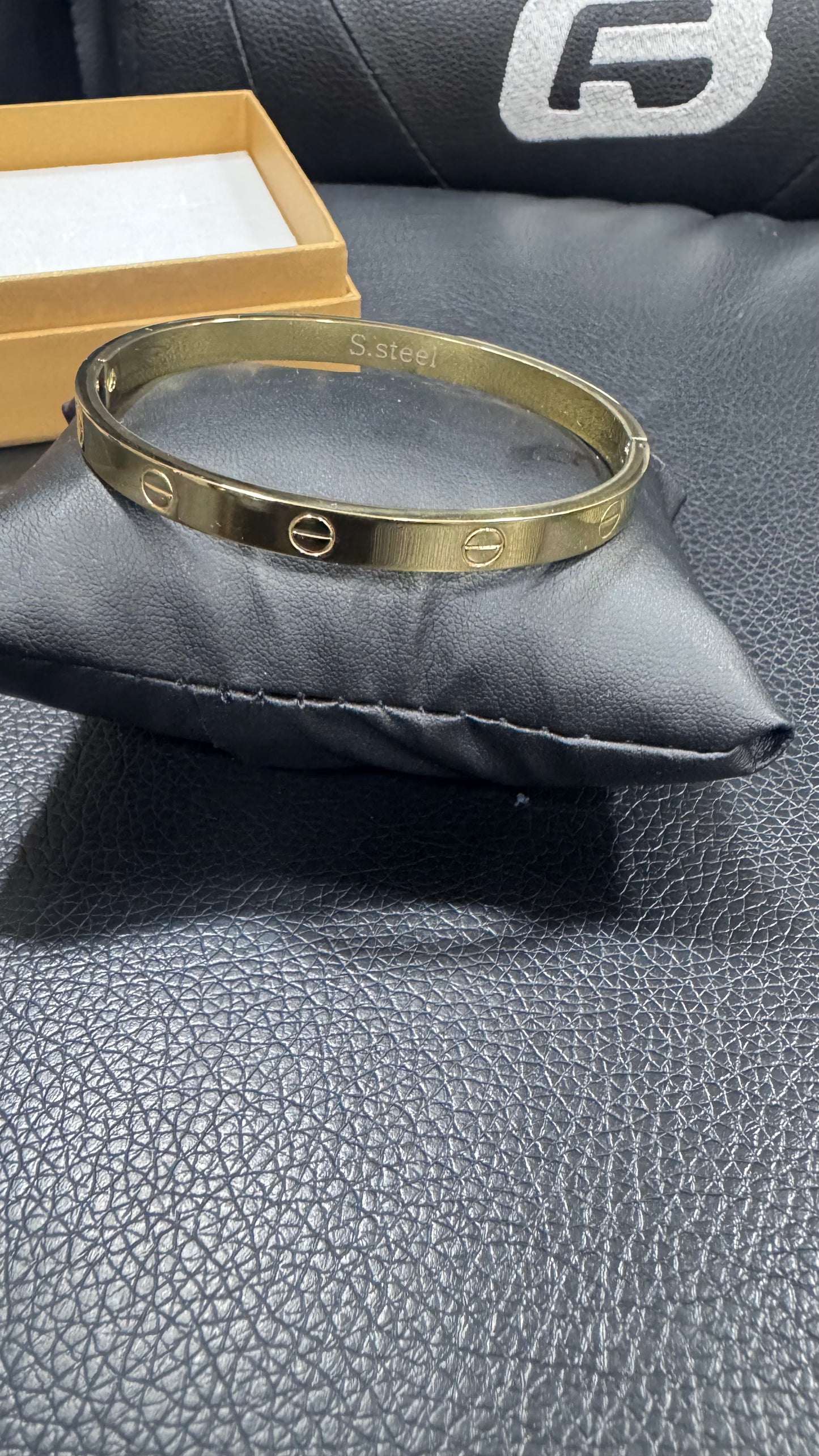 Bracciale Rigido acciaio oro *71