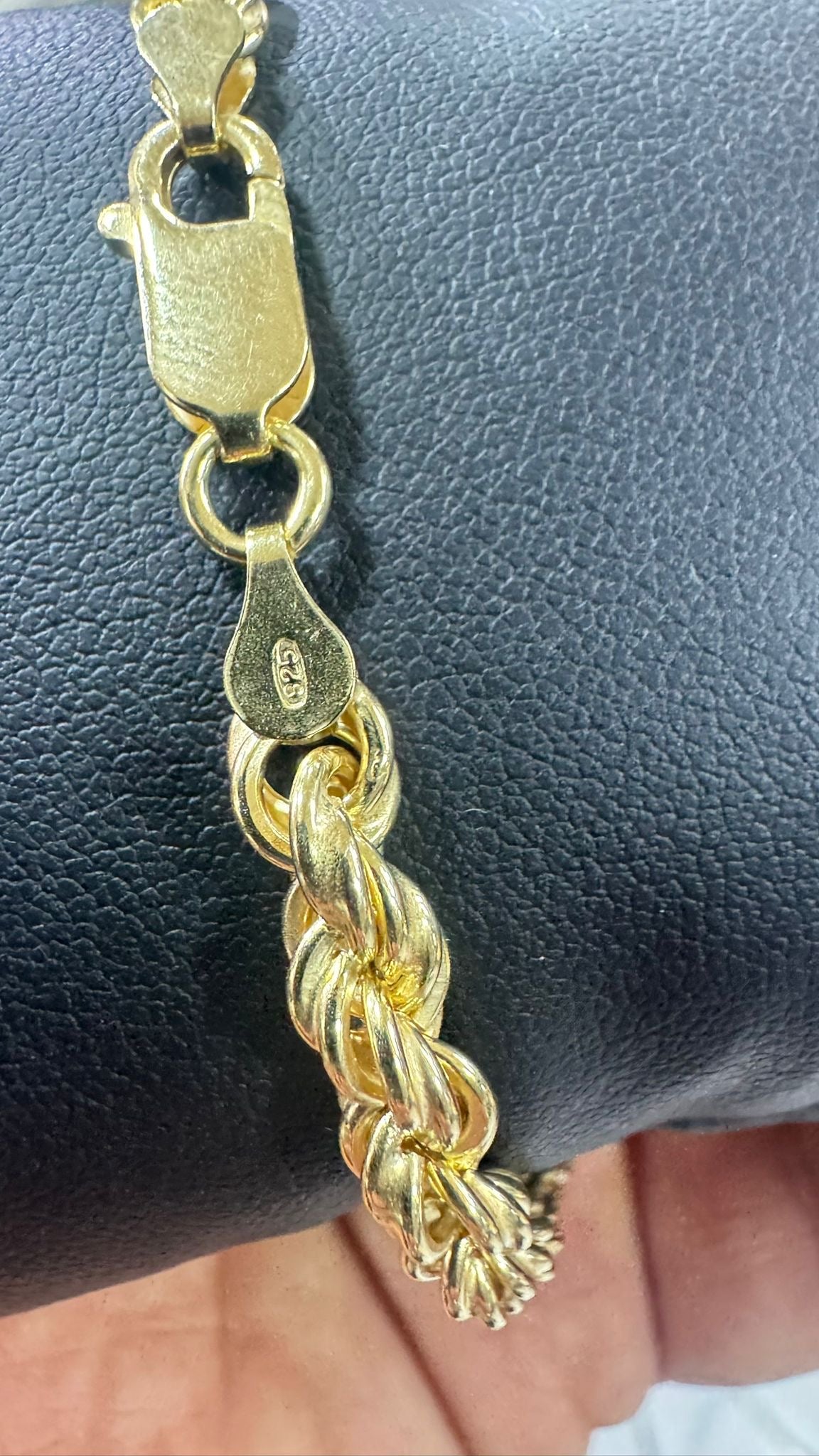 Bracciale a corda in argento 925