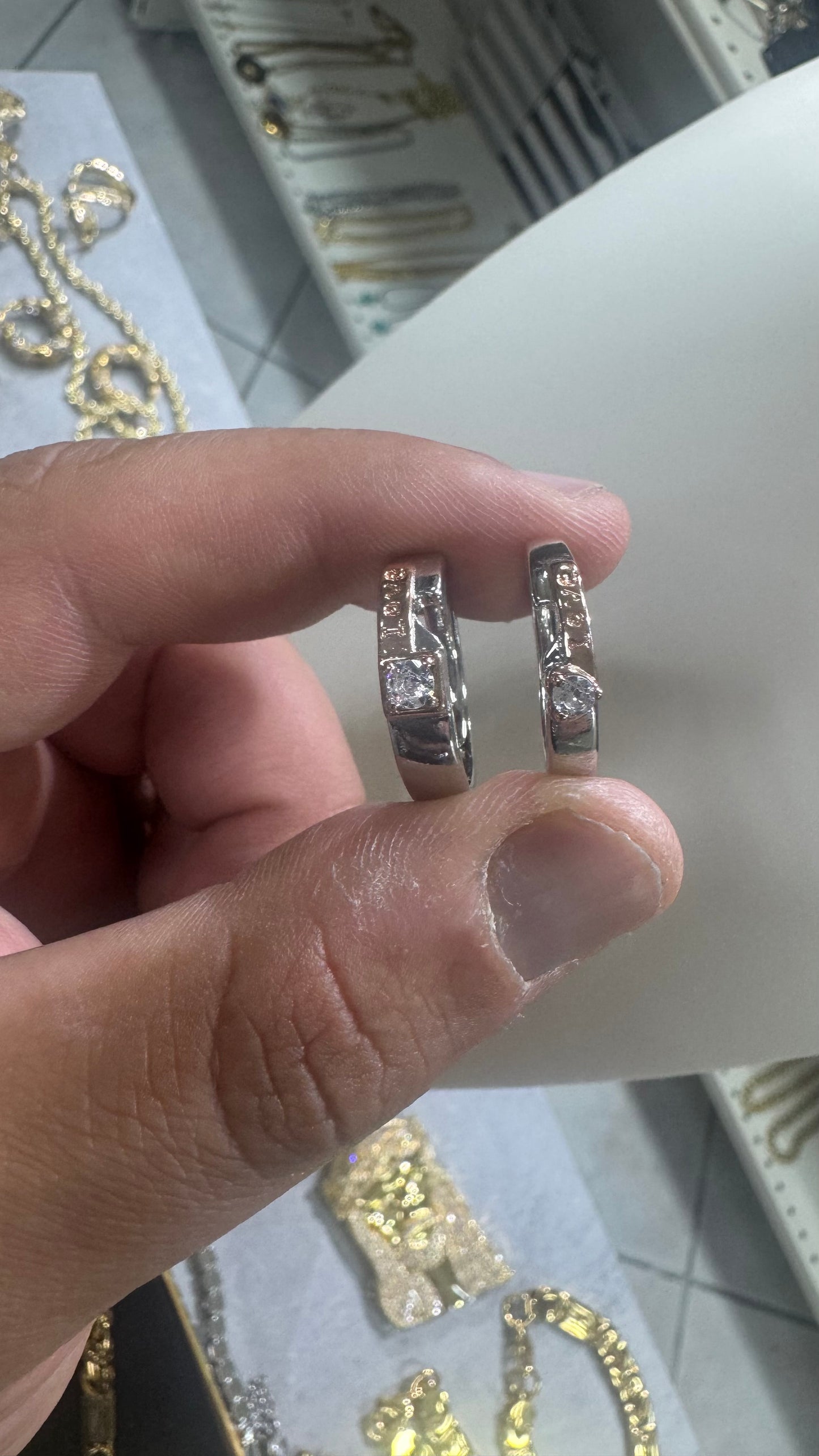 Coppia fedi/fedine Argento *08