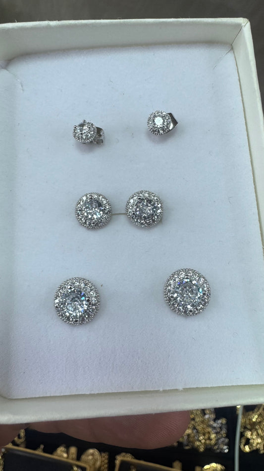 Orecchini Punto luce modello Ronaldo X 3 coppie *0007