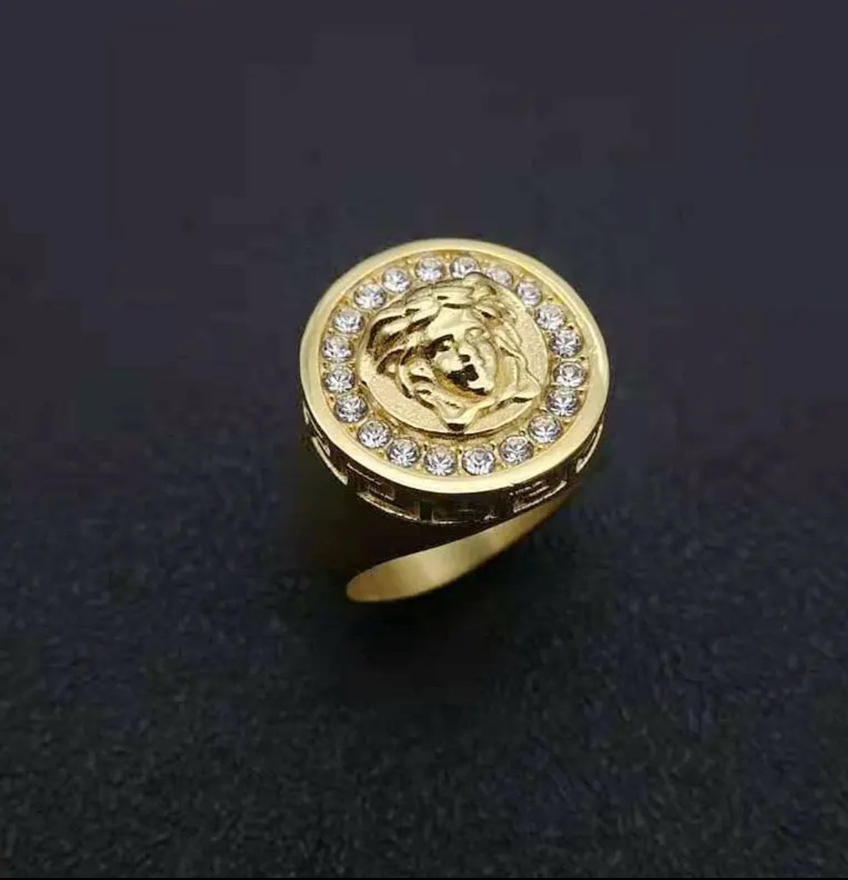 Anello modello medusa acciaio *02