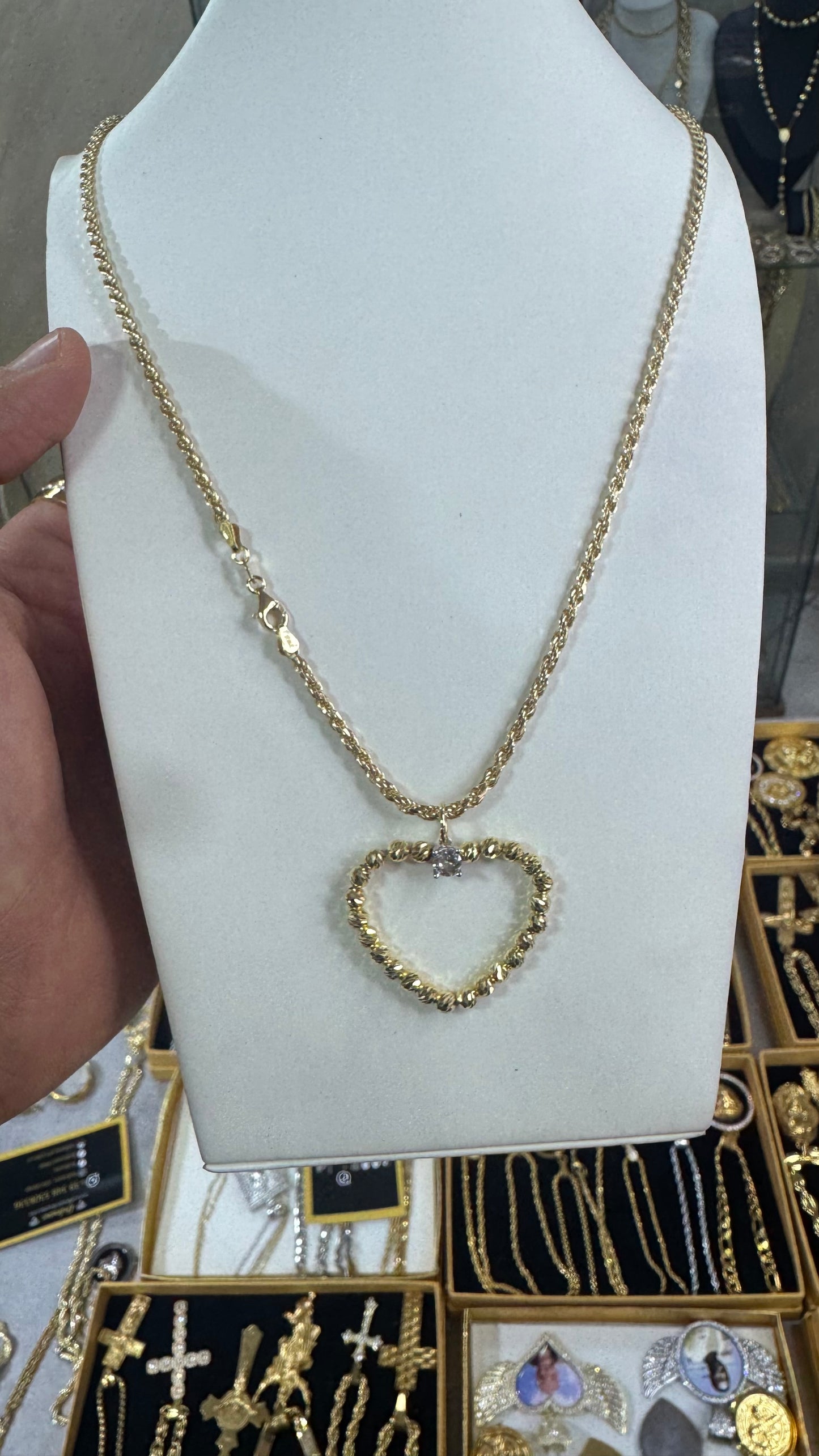 Collana Argento 925 cuore Slash *622