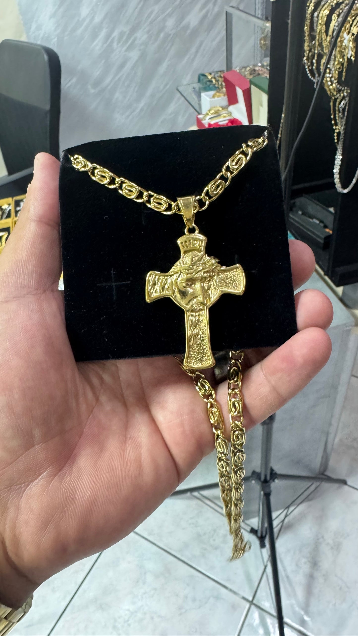 Combo kit croce acciaio oro *138