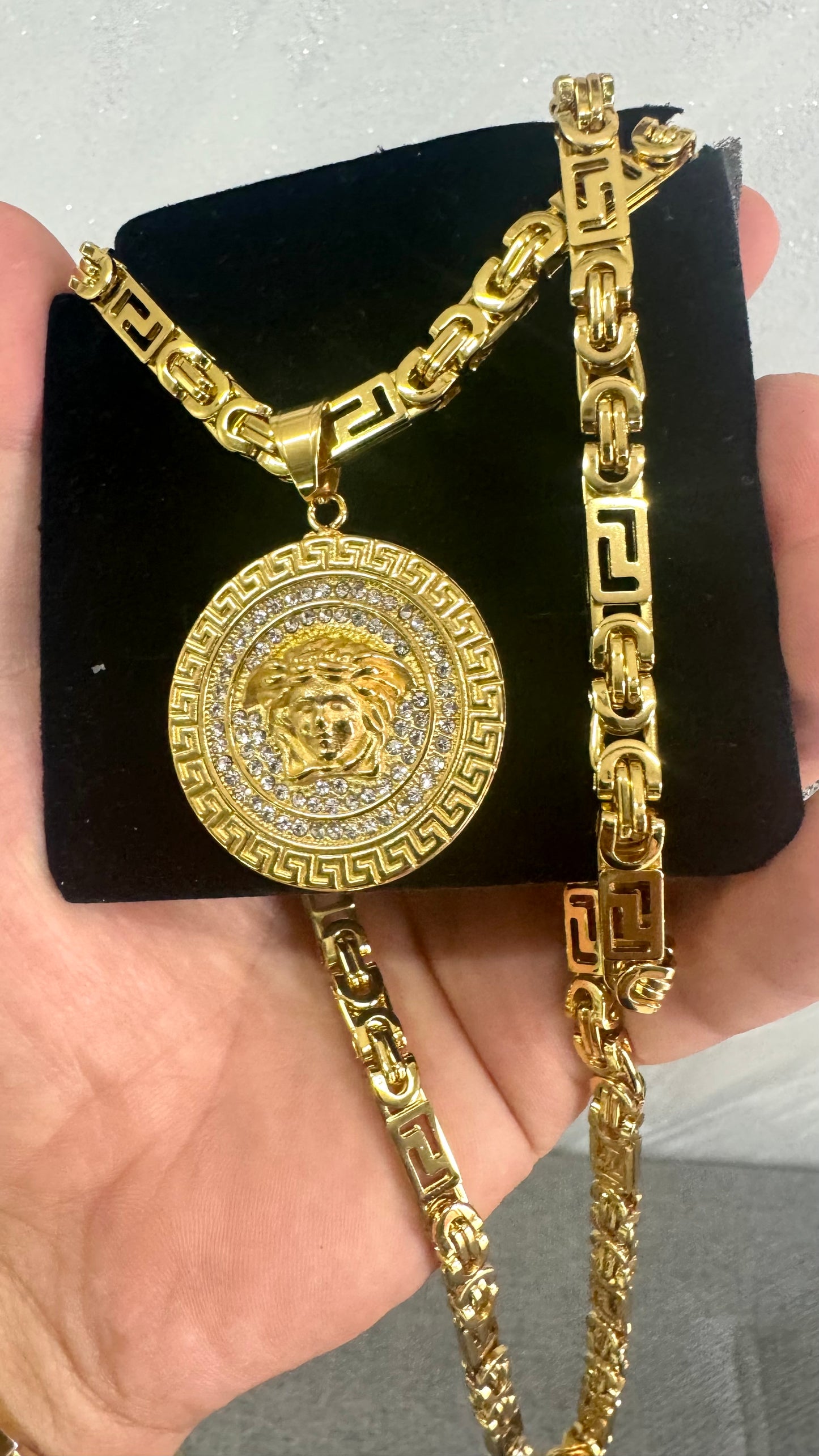 Combo kit medusa acciaio oro *118