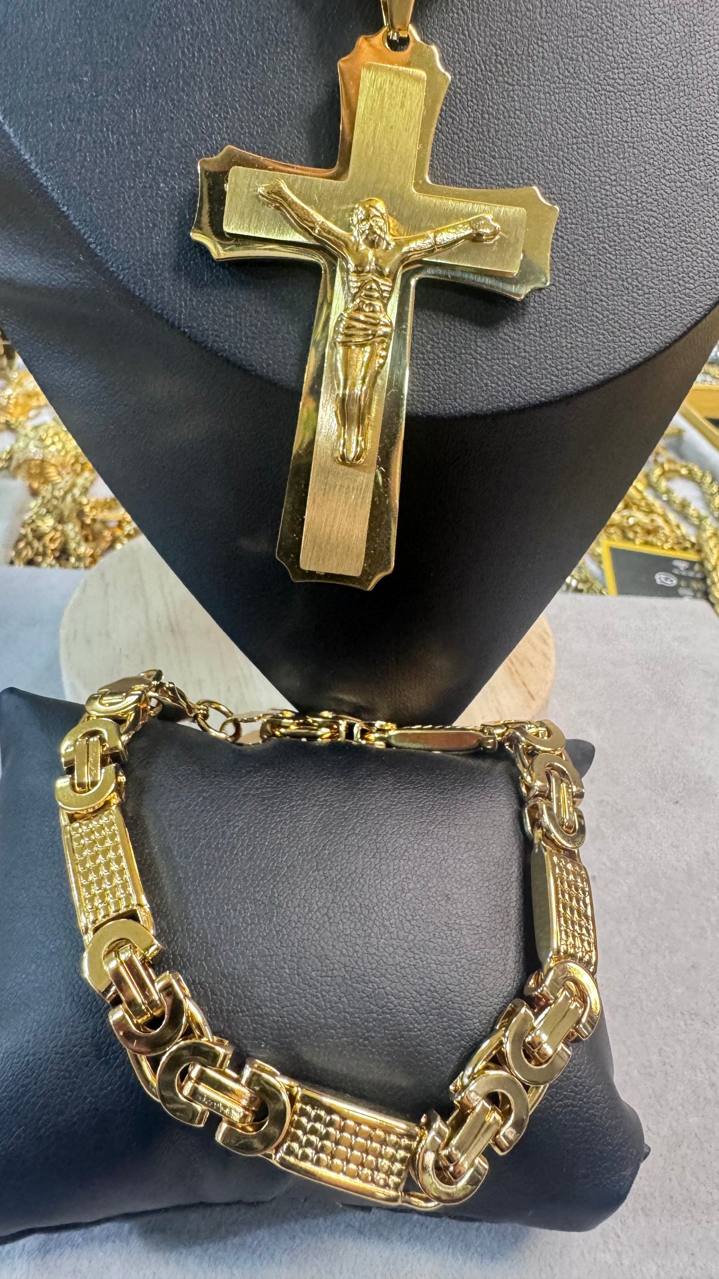 combo kit croce Acciaio oro*181