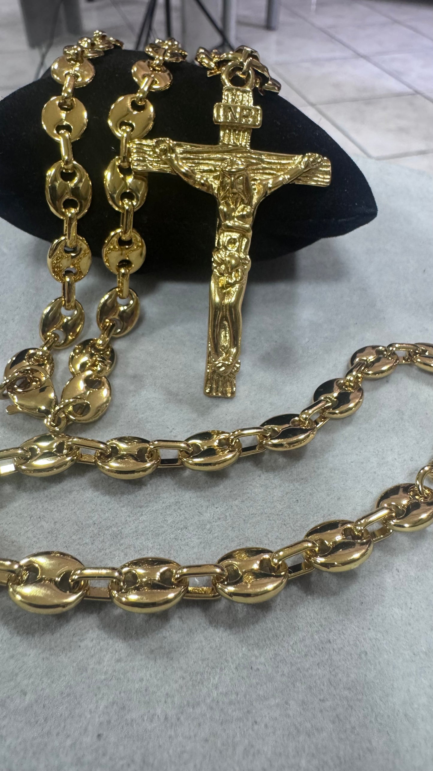 Combo Kit croce marina acciaio oro *258