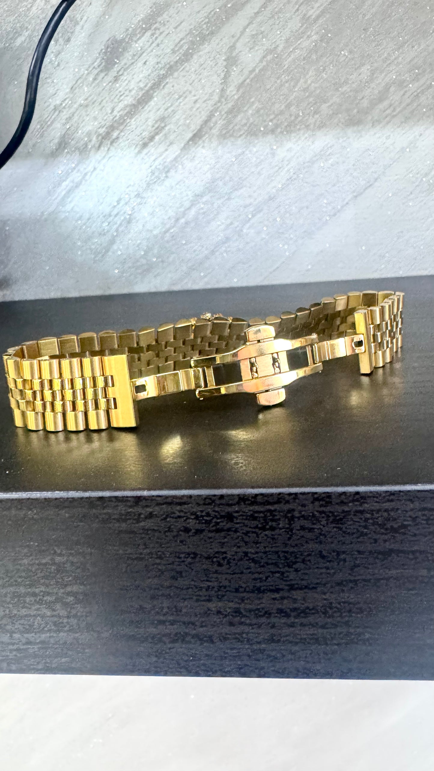 Bracciale modello giubileo 22 mm acciaio oro *63
