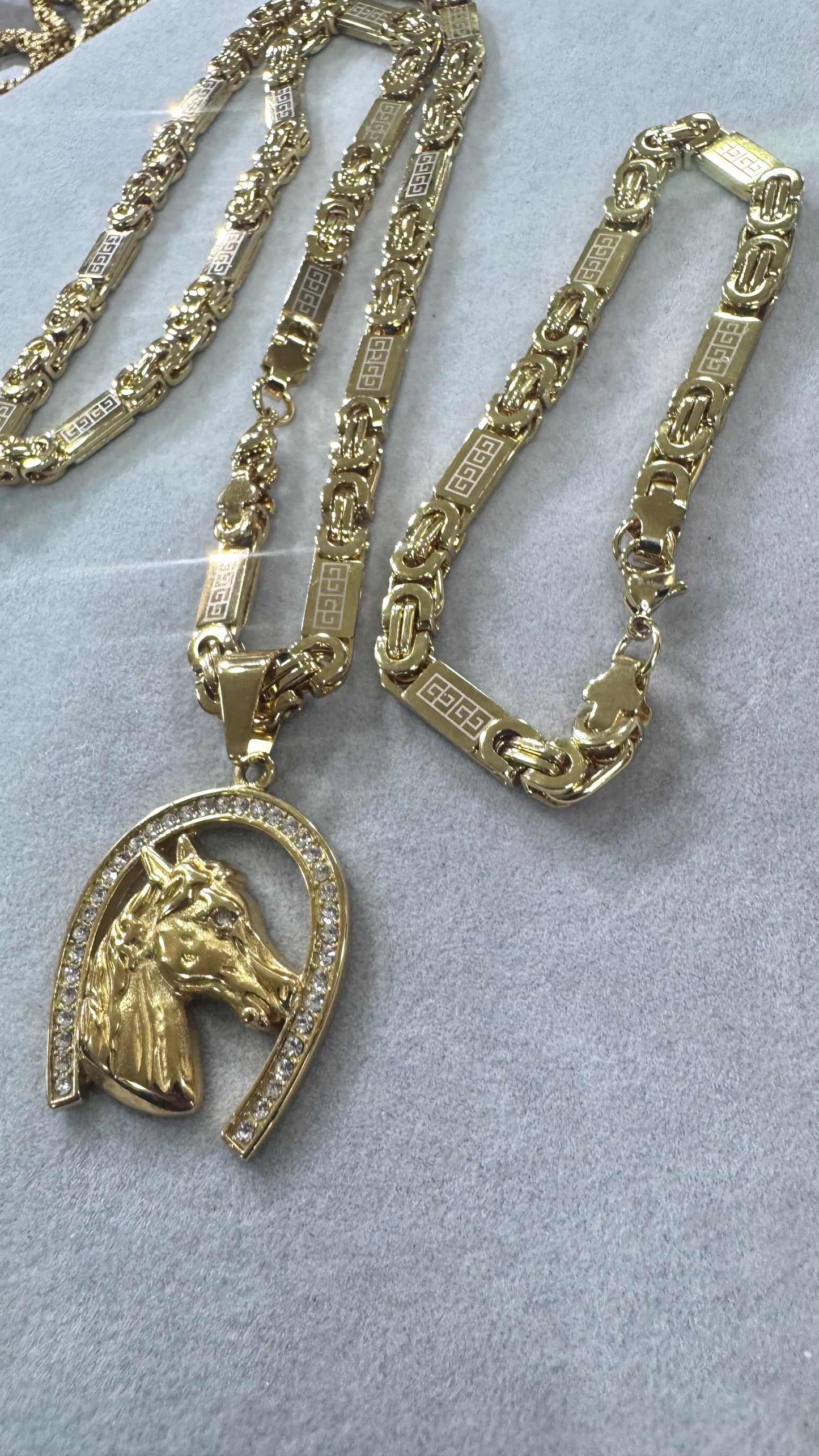 combo kit cavallo Acciaio oro*195