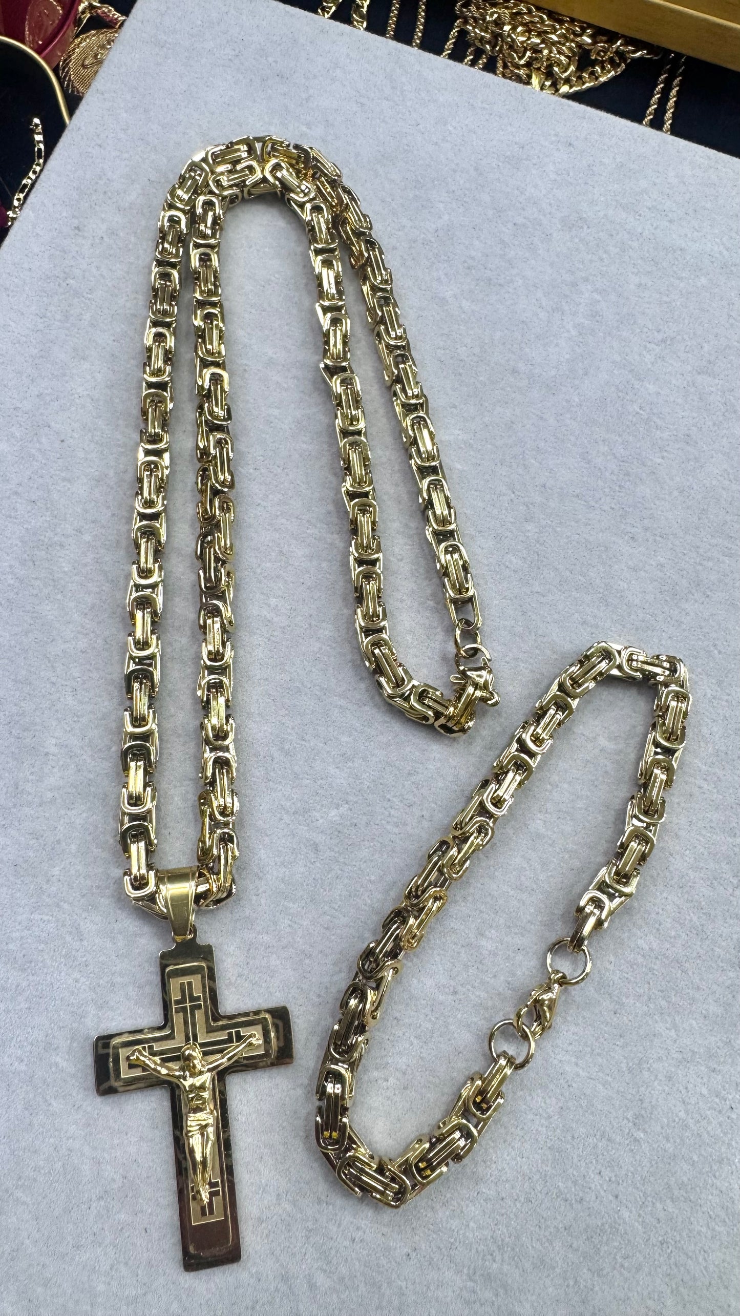 Combo Kit croce acciaio oro *231
