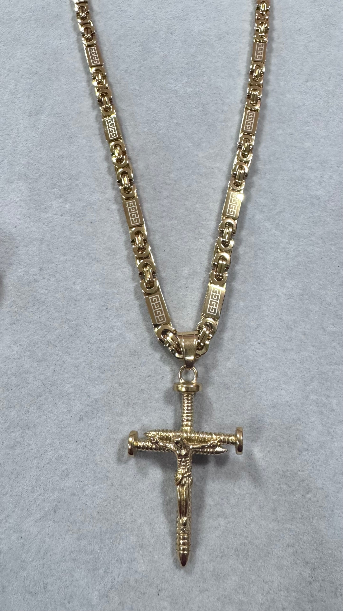 Combo Kit croce Chiodo acciaio oro *253