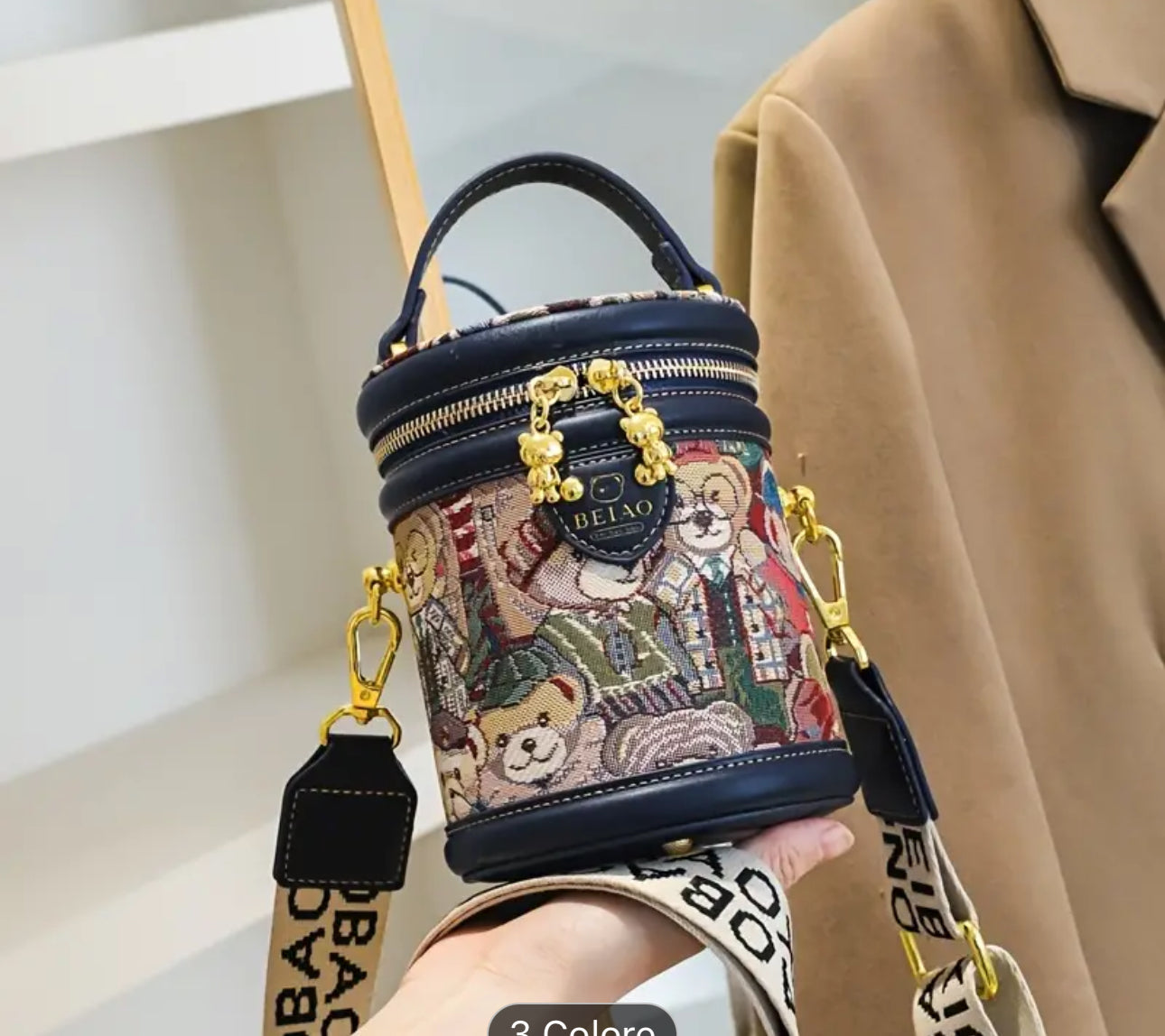 Borsetta a tracolla bauletto * 03