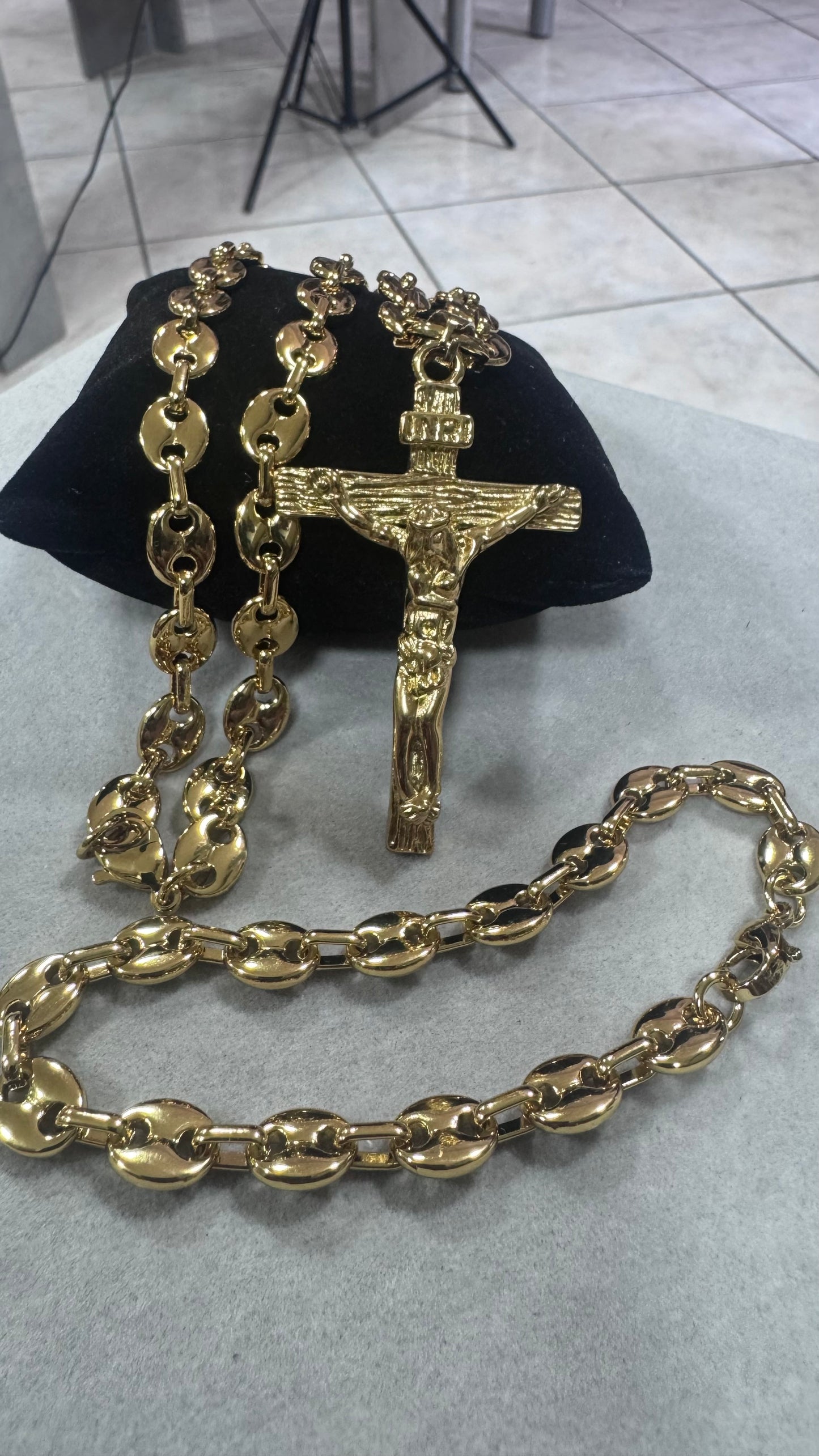 Combo Kit croce marina acciaio oro *258