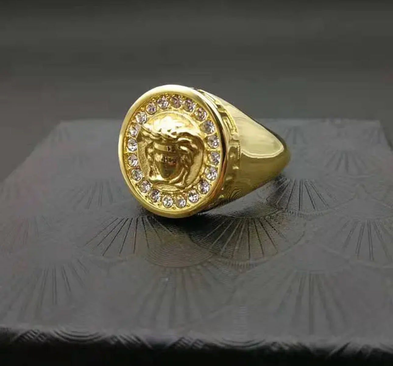 Anello modello medusa acciaio *02