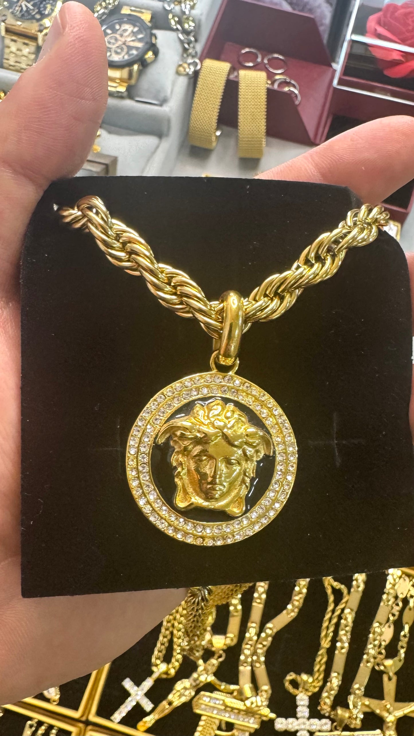 Combo kit acciaio medusa oro *39