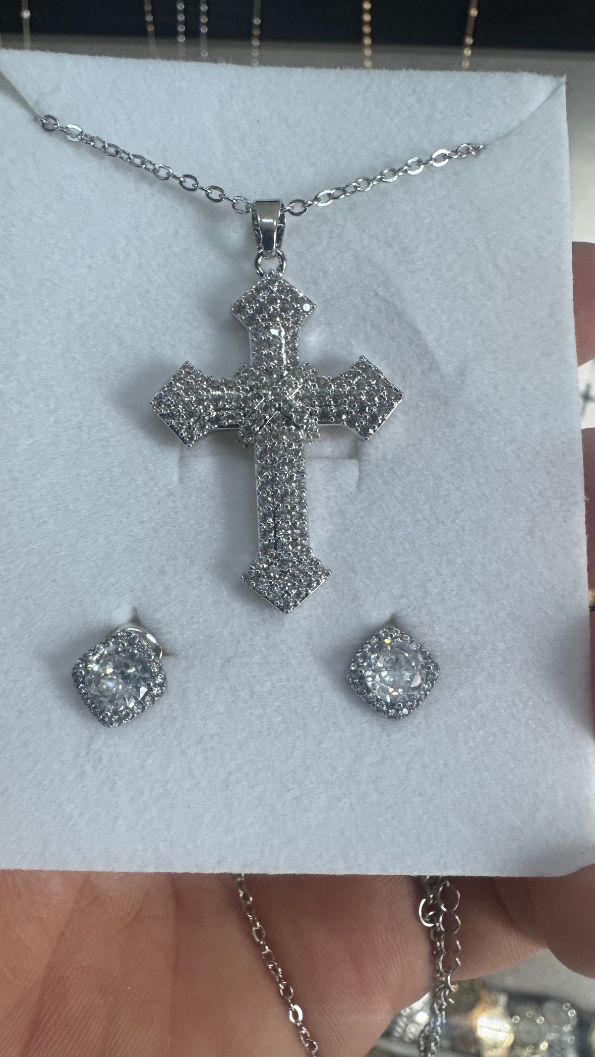Orecchini Diamond Maradona acciaio più collana da Noi*56467