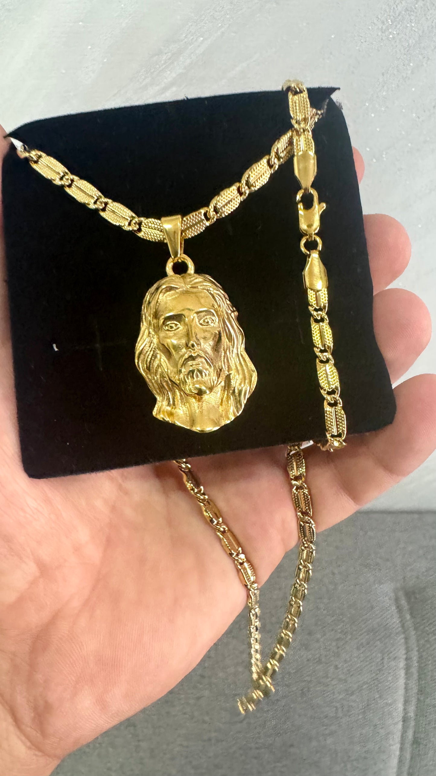Combo kit Gesù acciaio oro *119