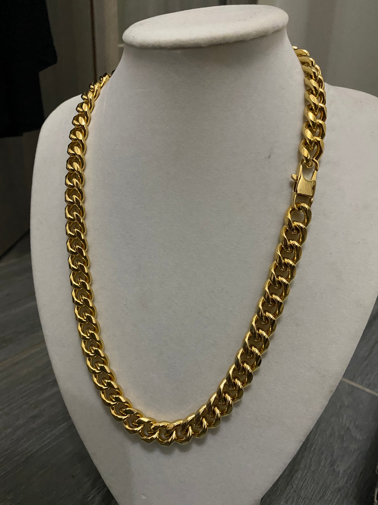 Collana cubana acciaio *50