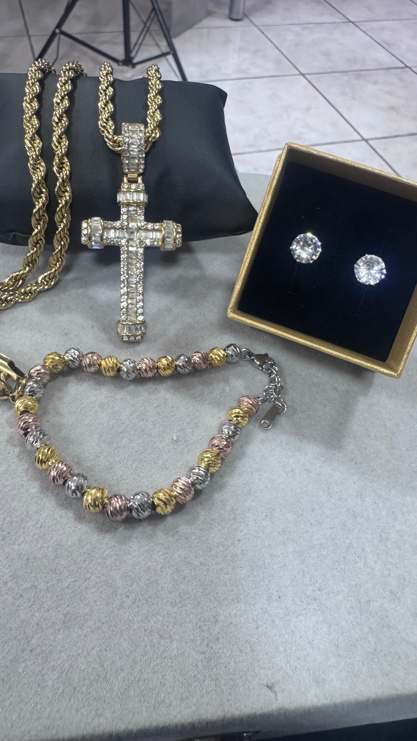 Combo tris Diamond acciaio *777