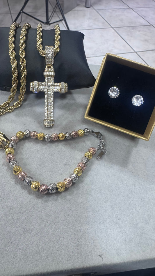 Combo tris Diamond acciaio *777