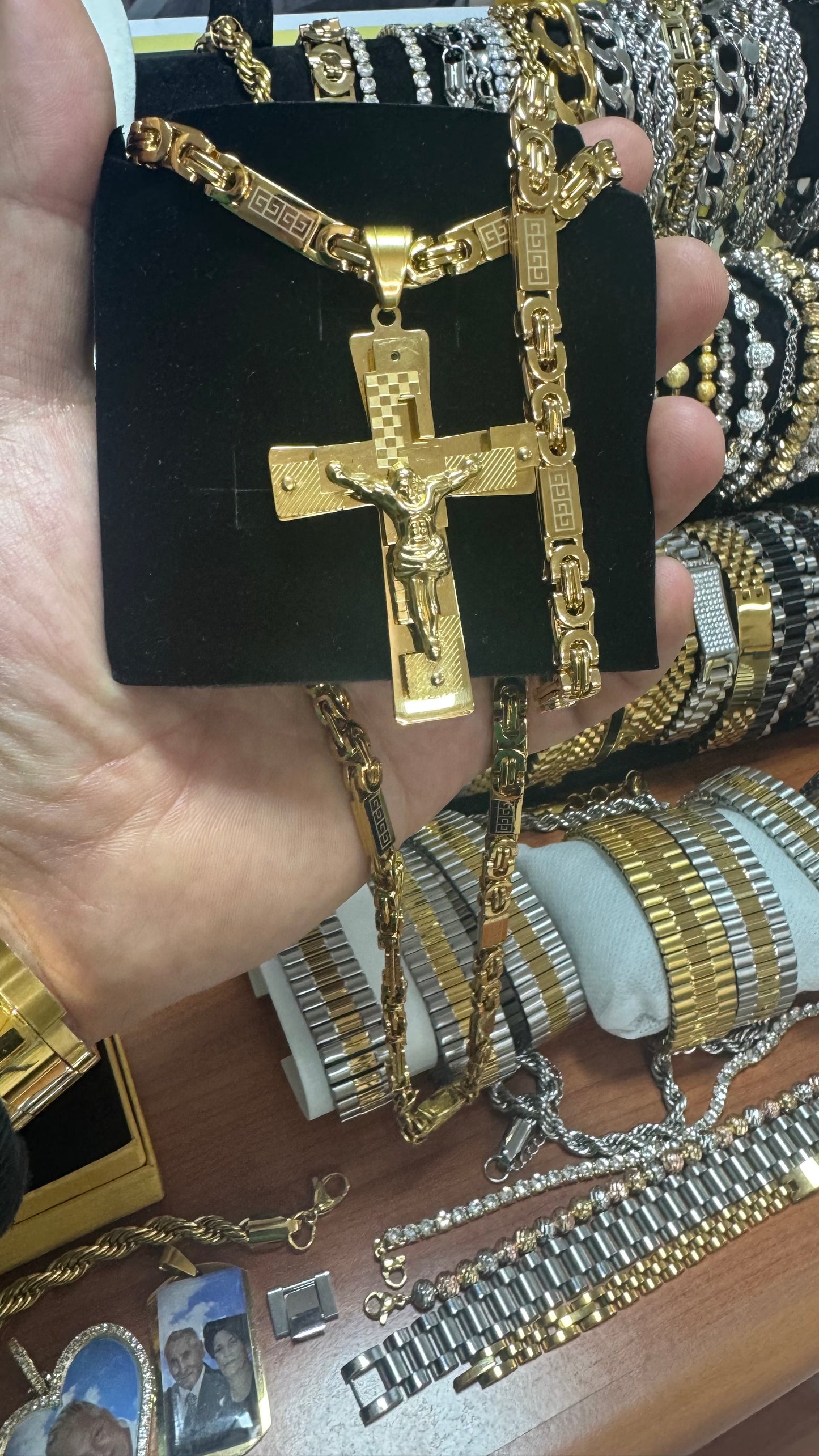 Combo kit acciaio oro *85