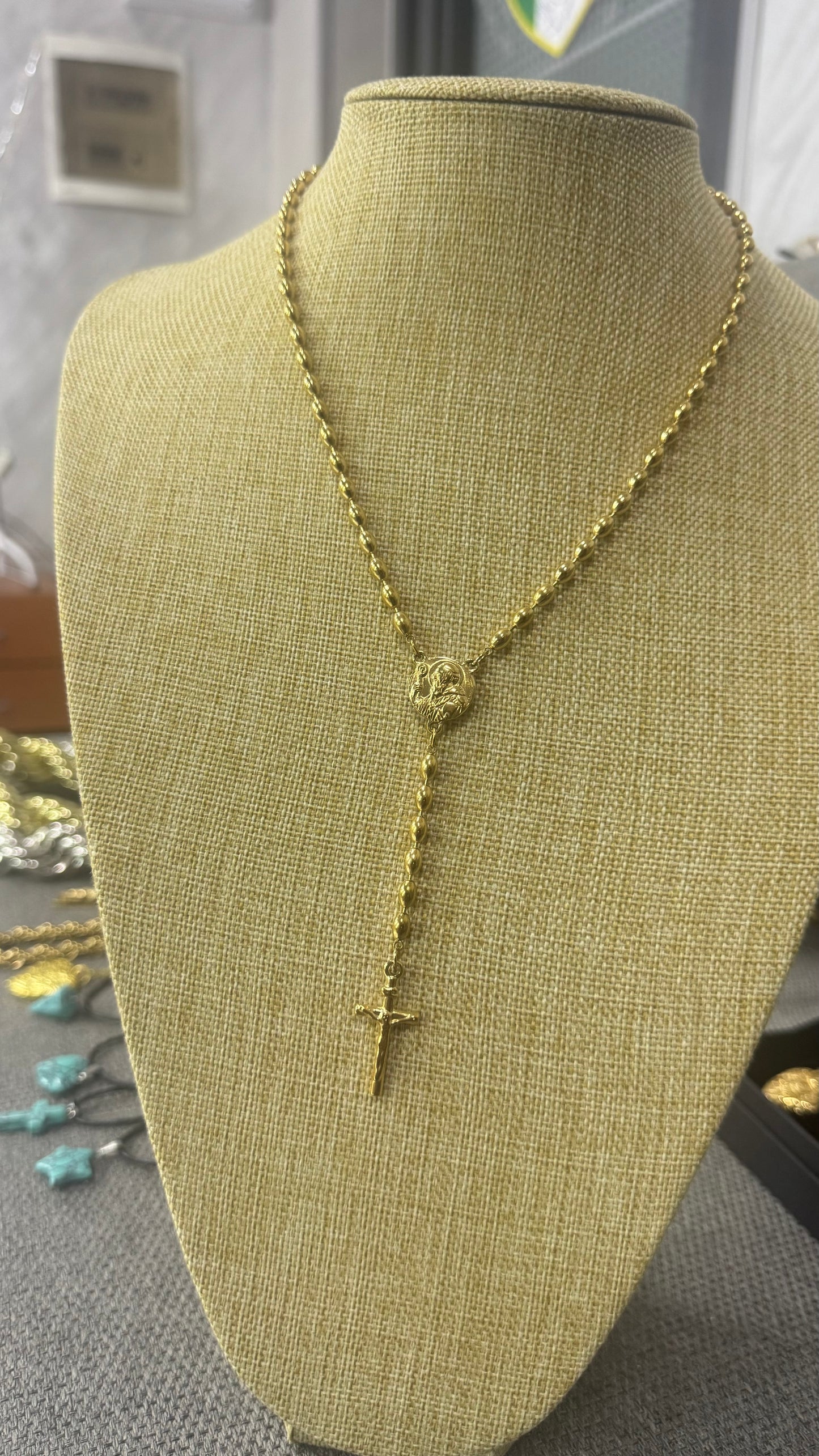 Rosario oro acciaio *67