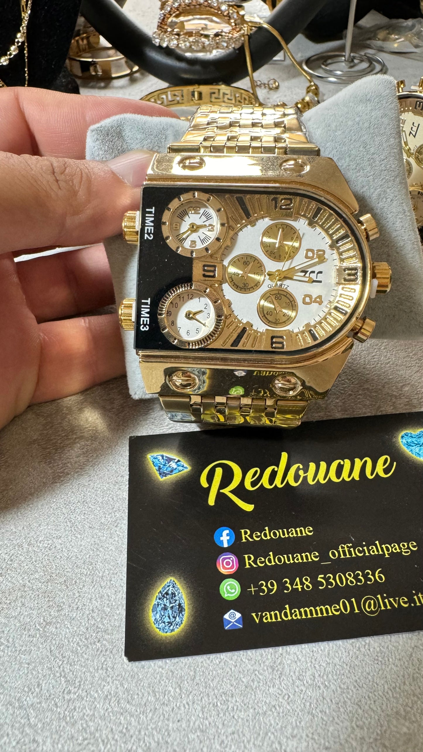 Orologio acciaio oro *02