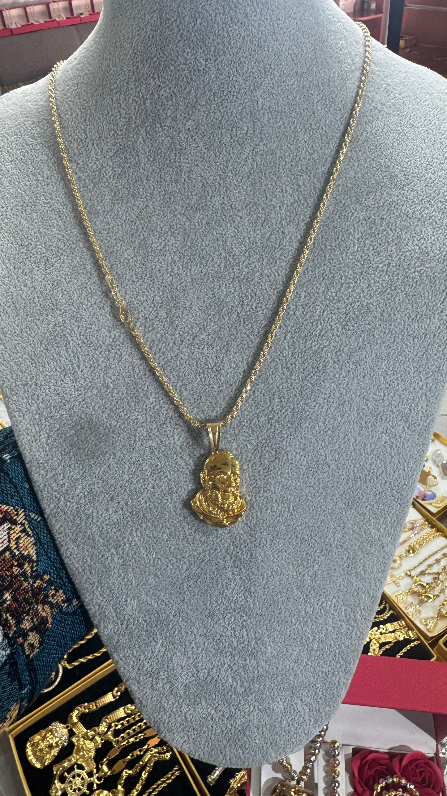 Collana Argento 925 padre pio *604