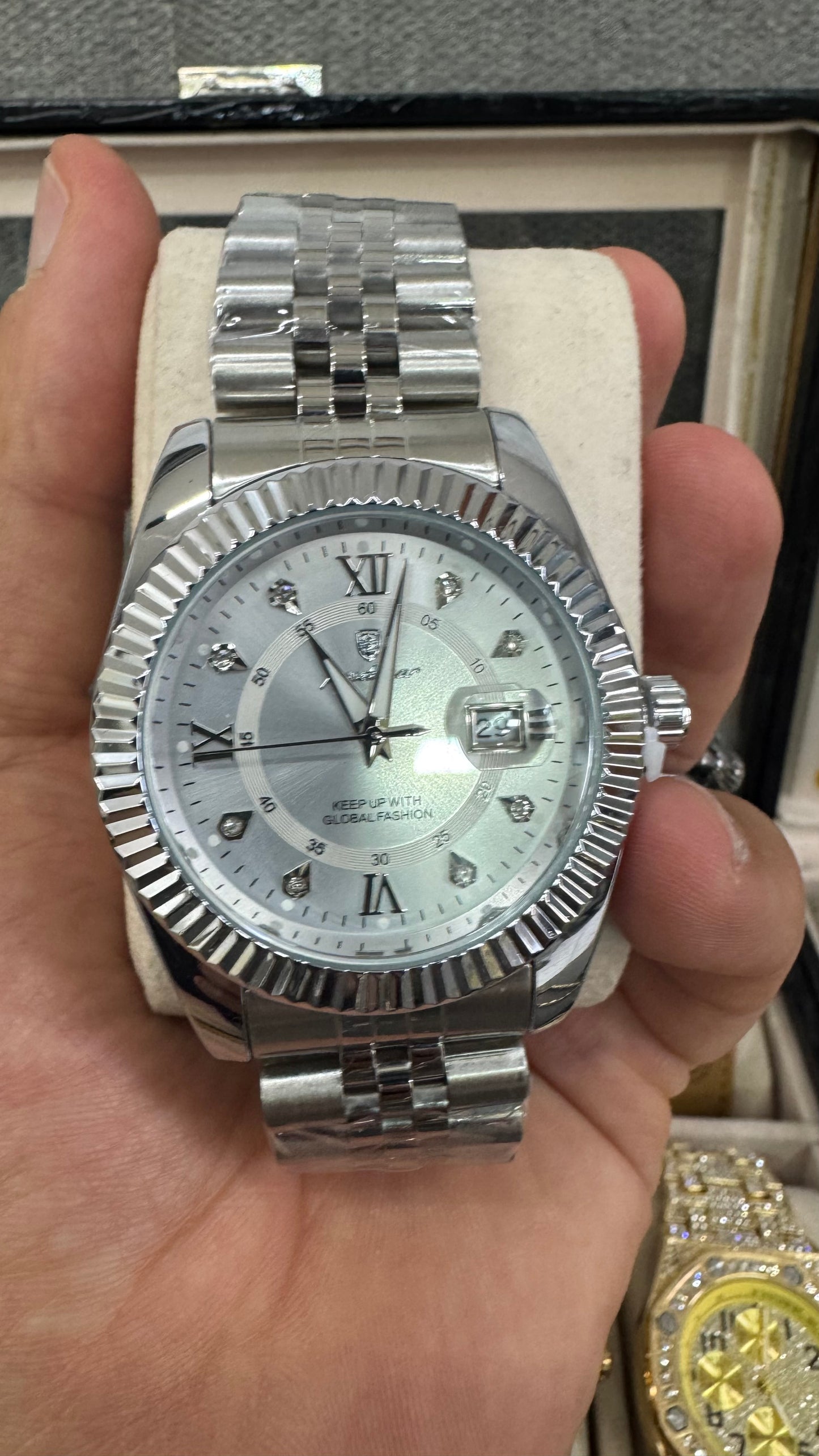 Orologio acciaio argento *25
