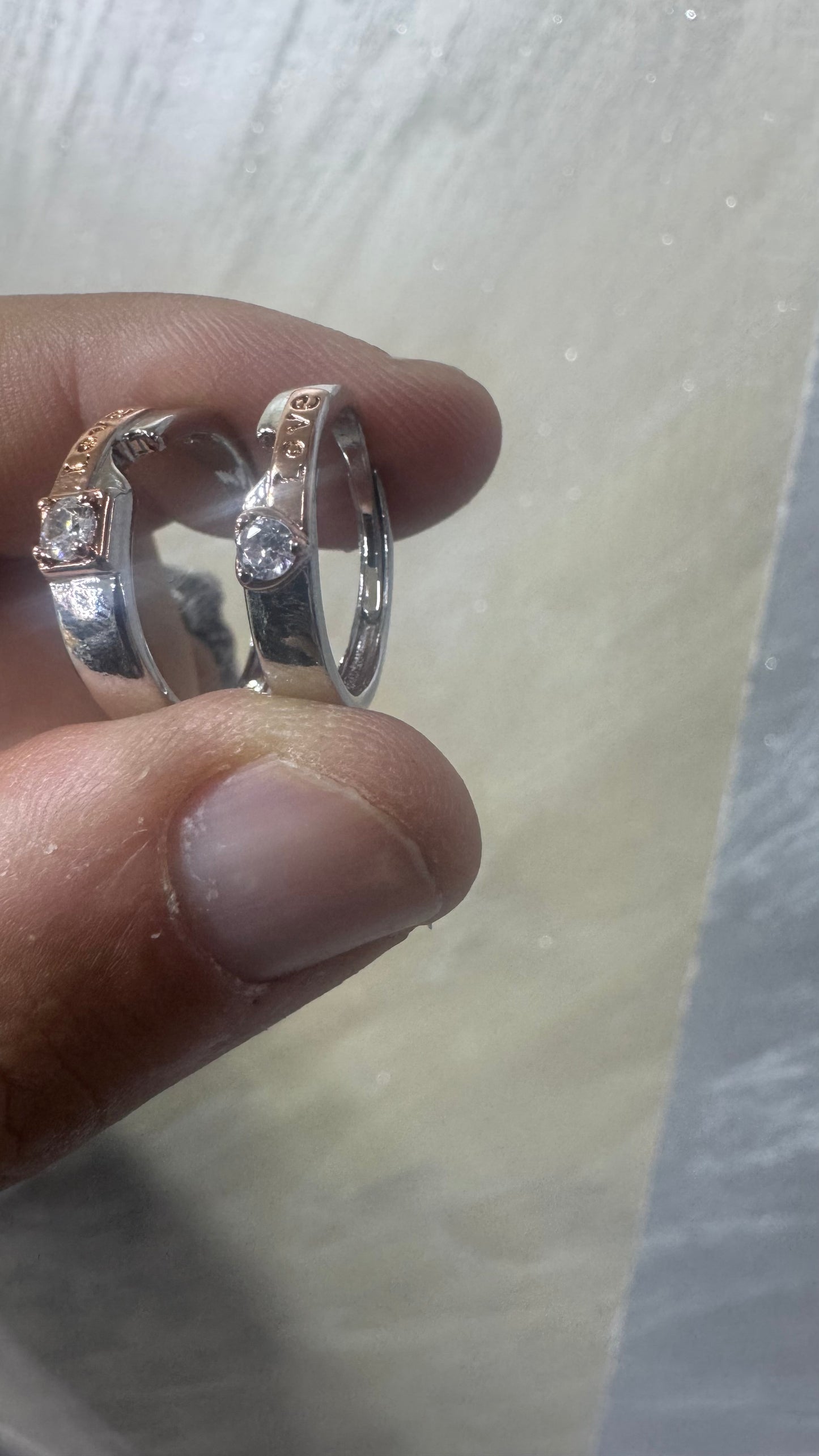 Coppia fedi/fedine Argento *08