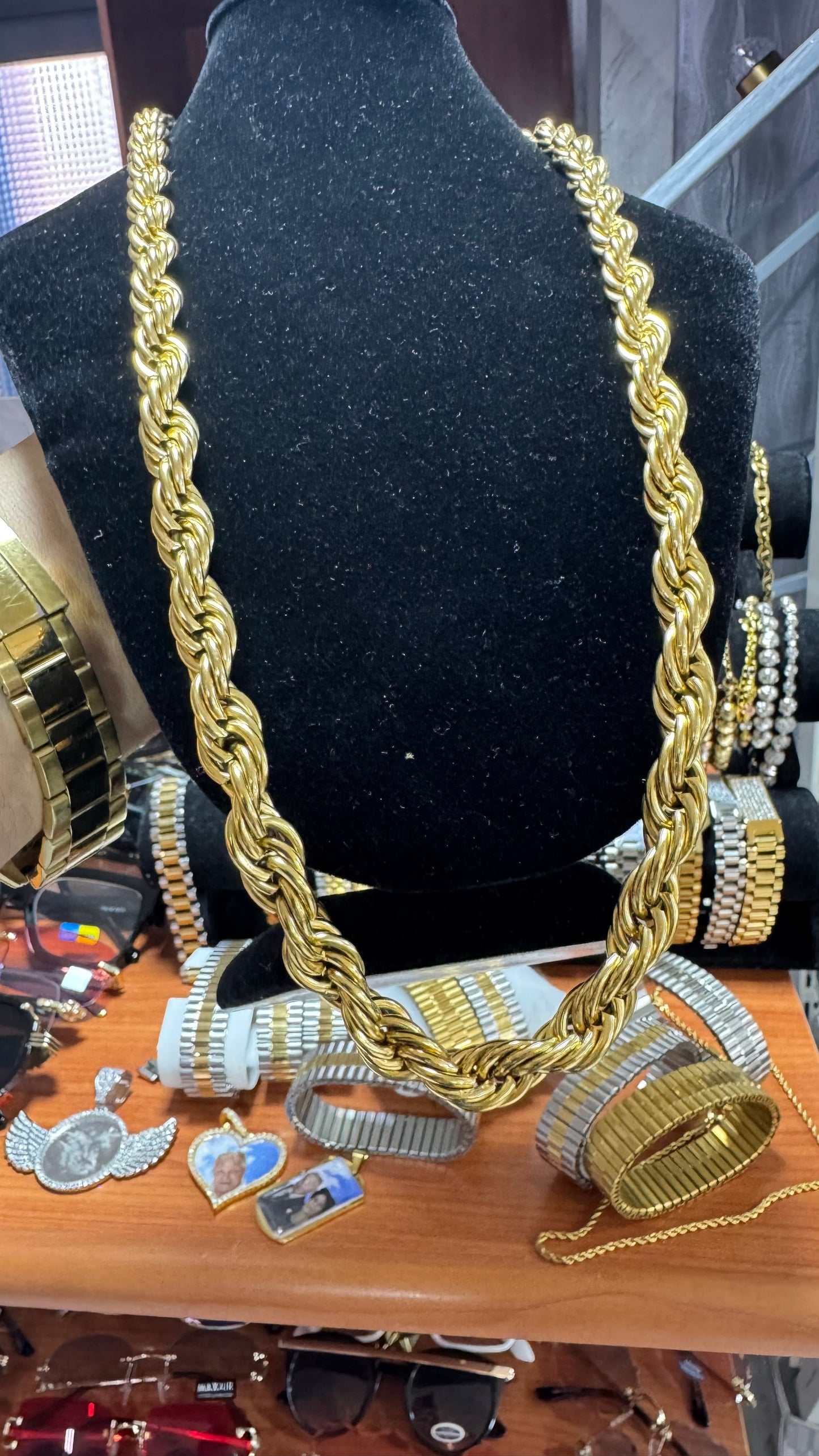 Collana lunga 60 cm12 mm spessore *10