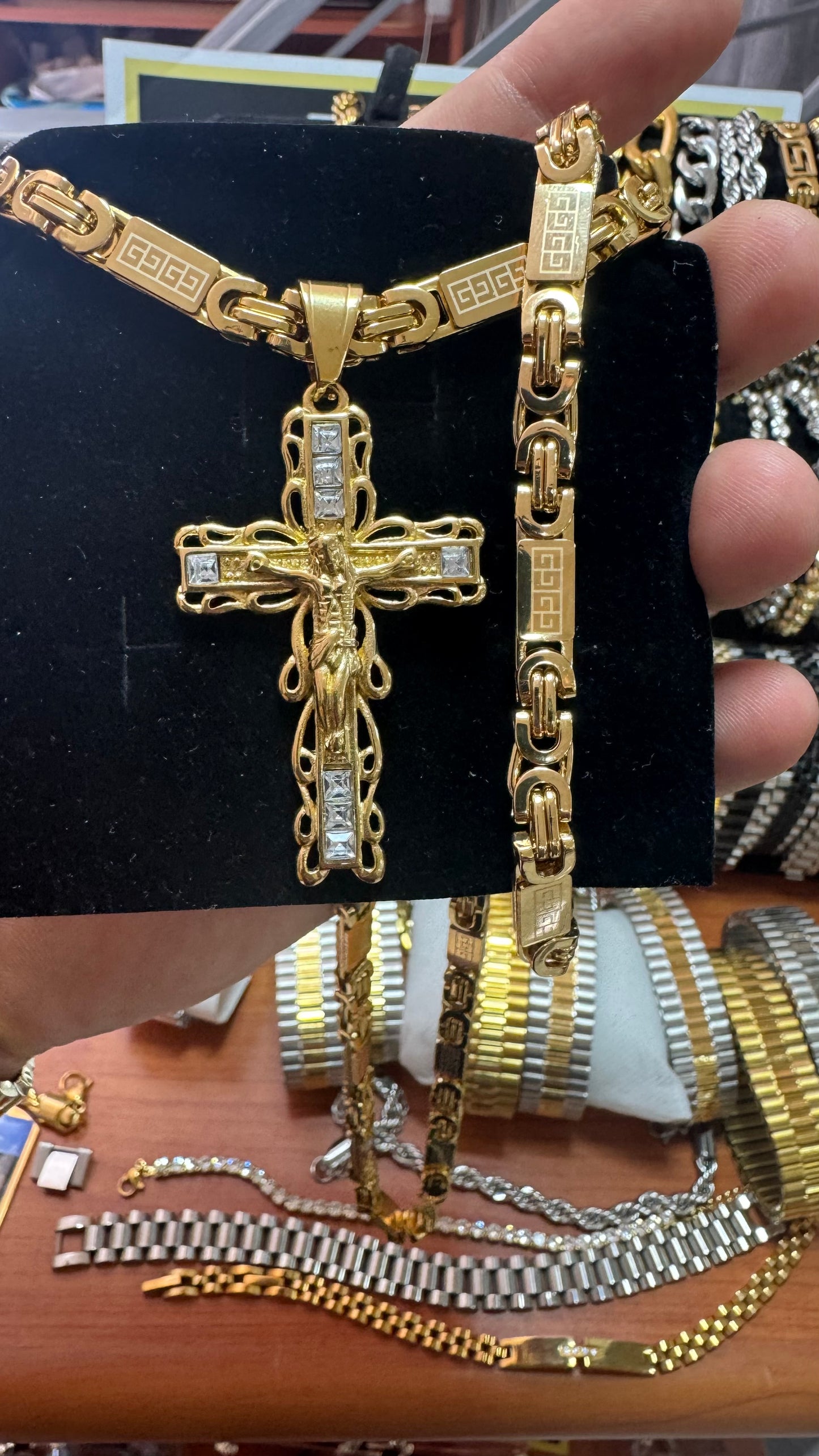 Combo kit acciaio oro *103