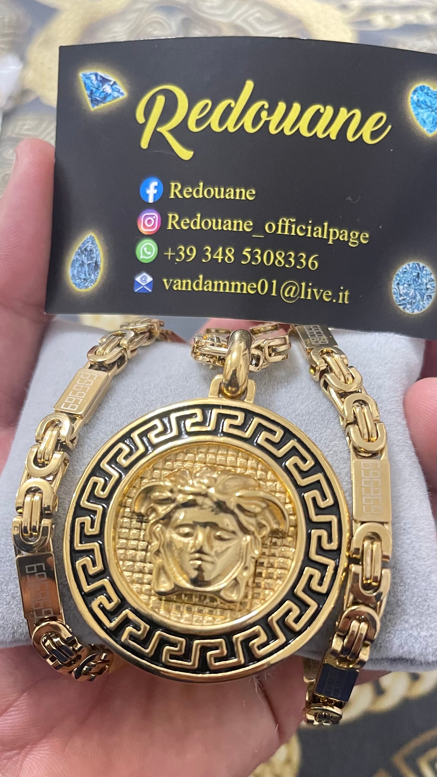 Combo kit acciaio oro medusa *30