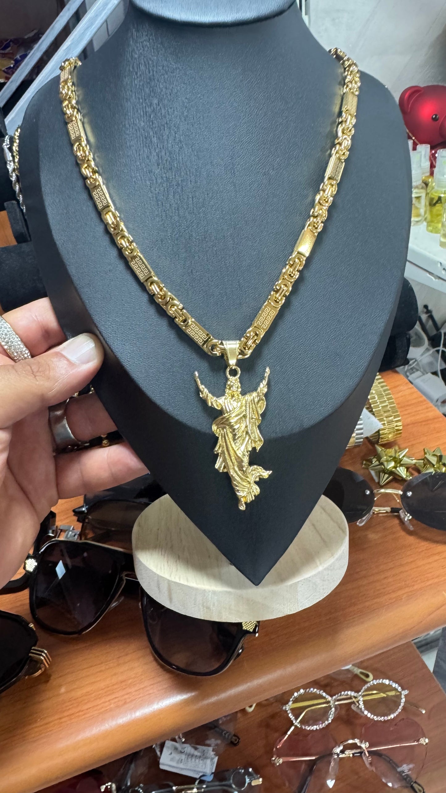 Combo kit Gesù acciaio oro *125