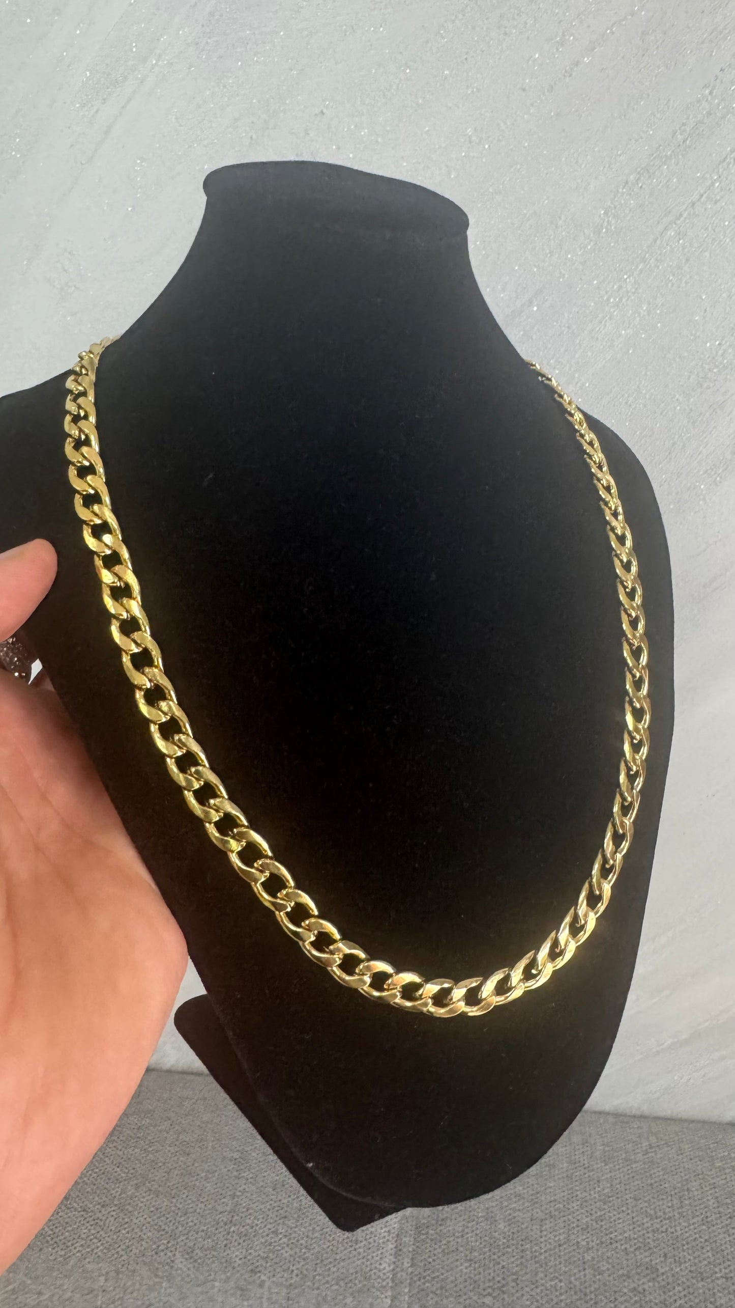 Collana girocollo singola acciaio oro*11