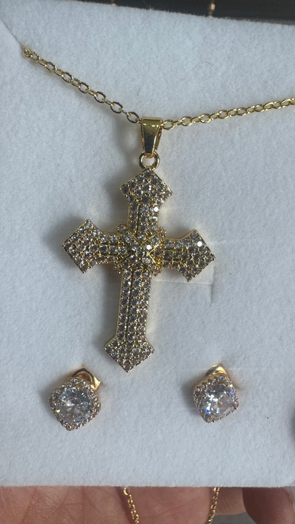 Orecchini Diamond Maradona acciaio più collana da Noi*56467