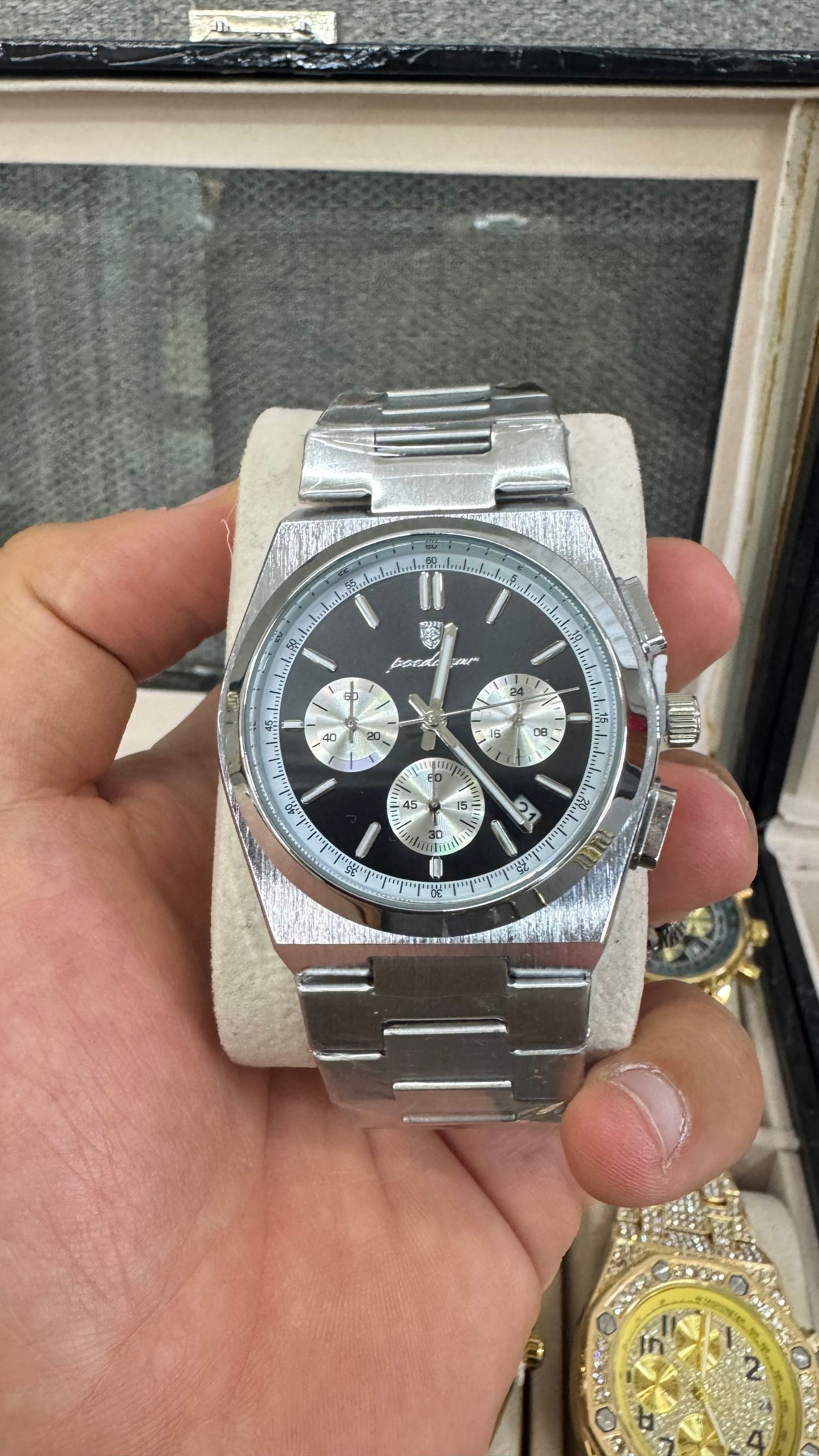 Orologio acciaio argento *23