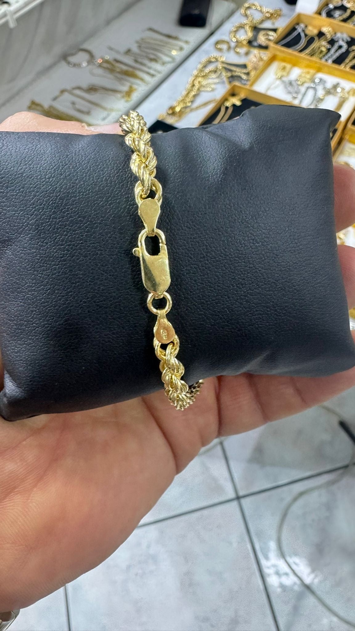 Bracciale a corda in argento 925