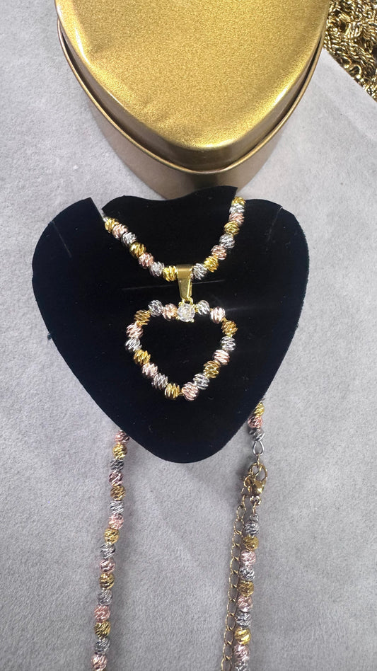 Collana MILLELUCI con cuore *107