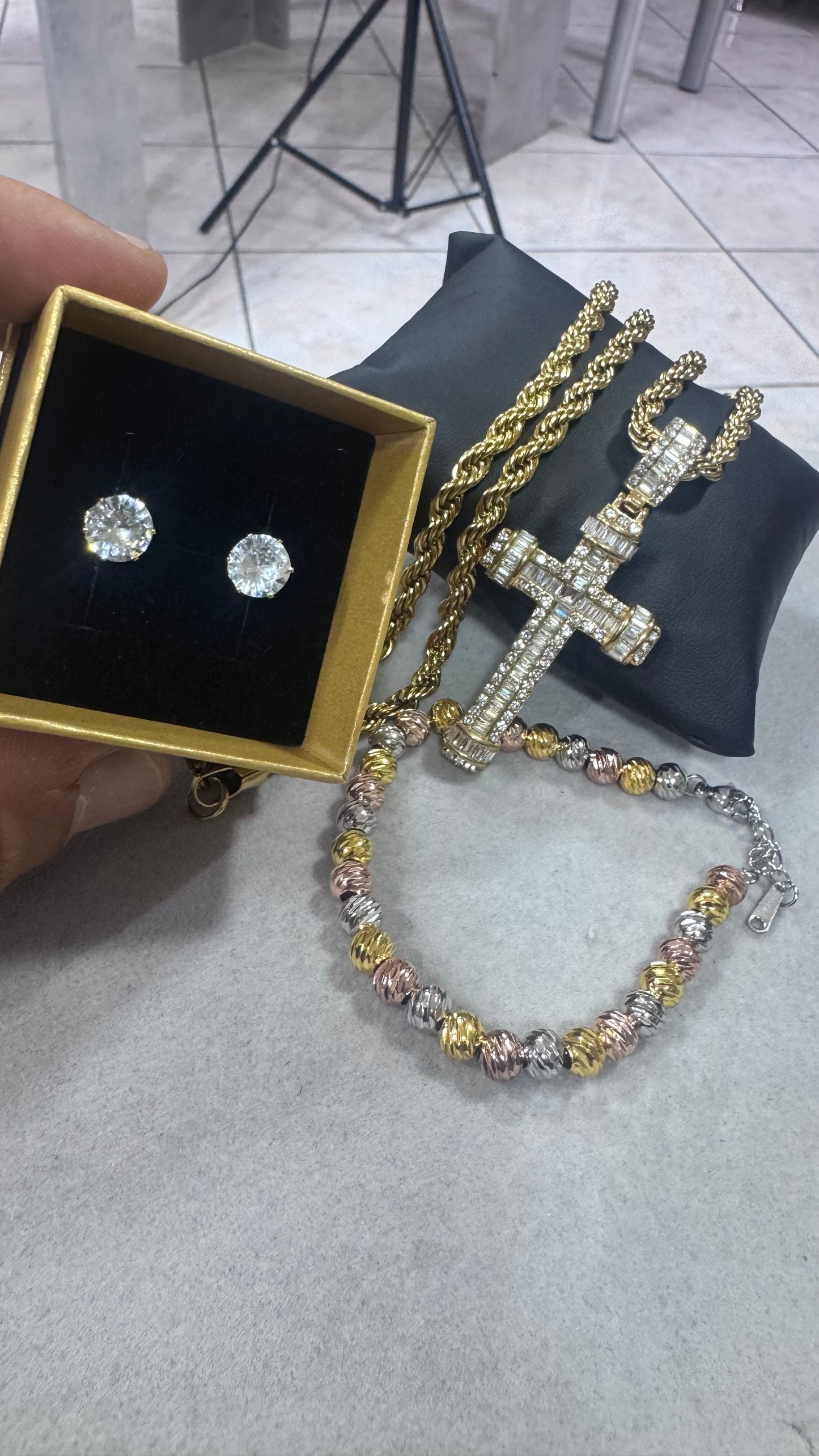 Combo tris Diamond acciaio *777