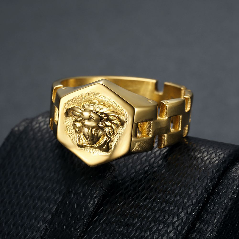 Anello medusa acciaio *03