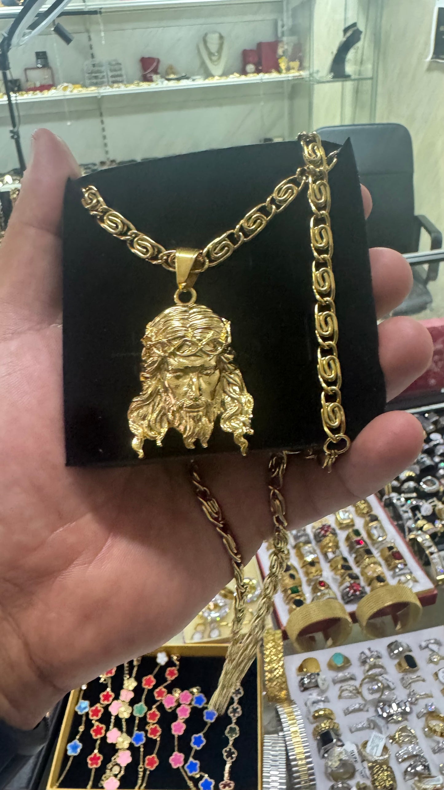 Combo kit Gesù acciaio oro *132