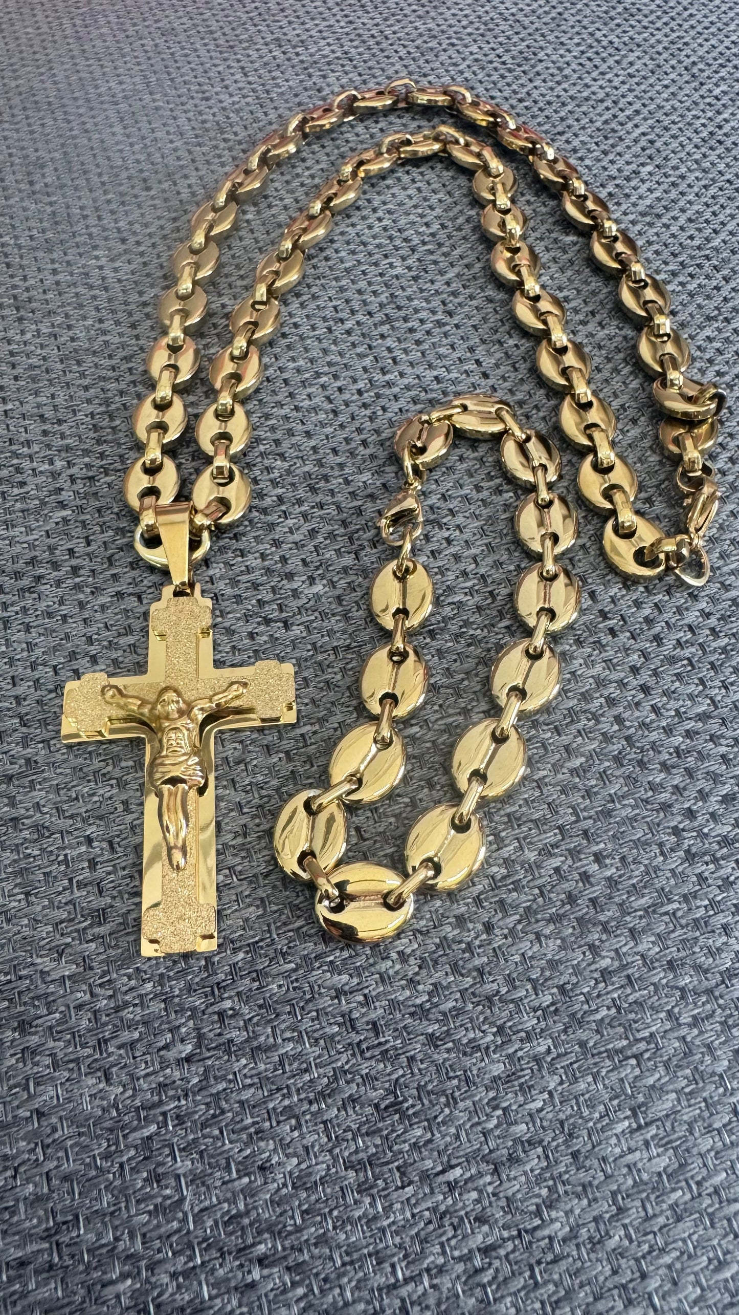 Combo kit croce acciaio oro *151