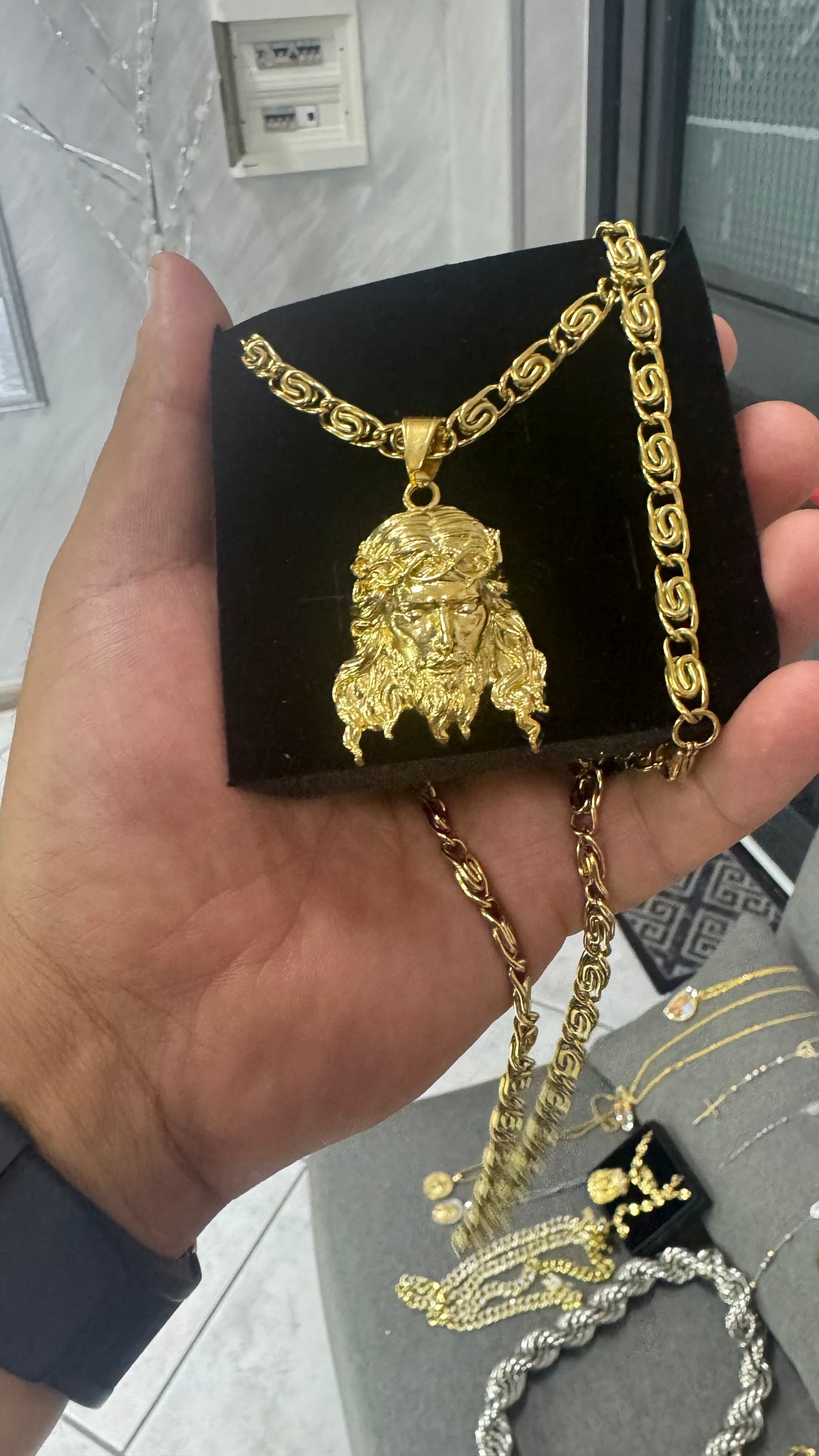 Combo kit Gesù acciaio oro *132
