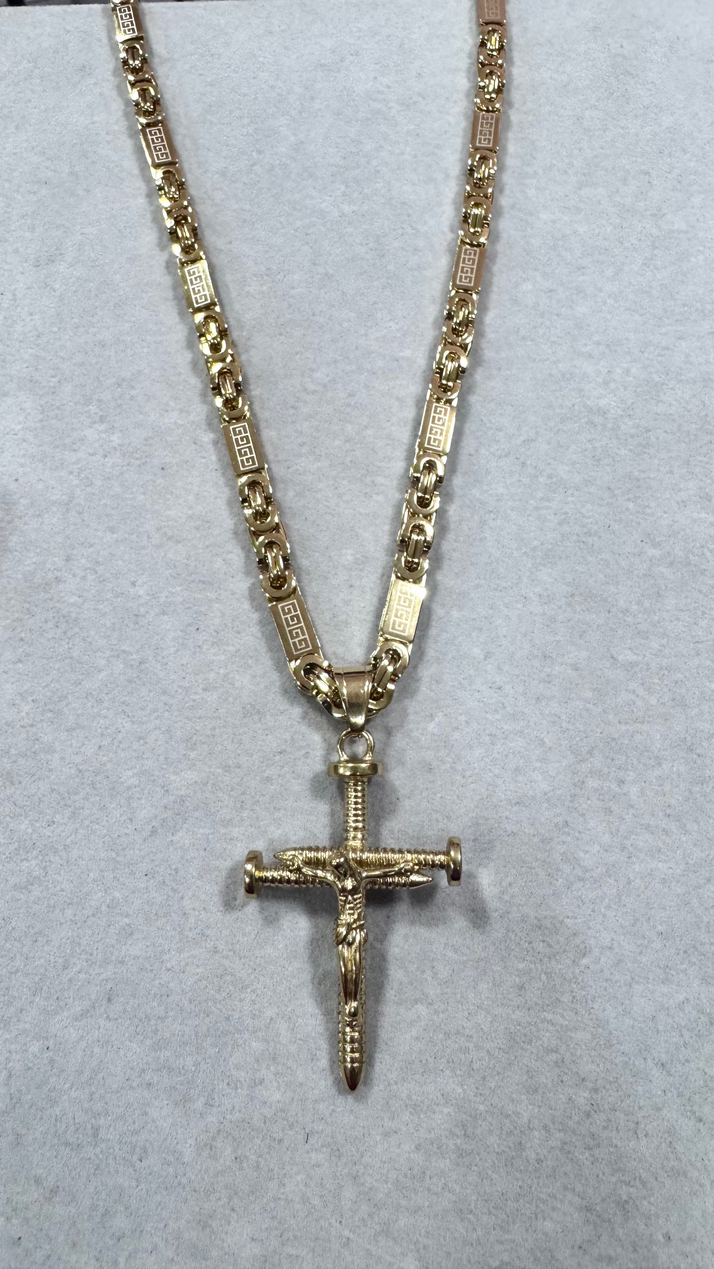Combo Kit croce Chiodo acciaio oro *253