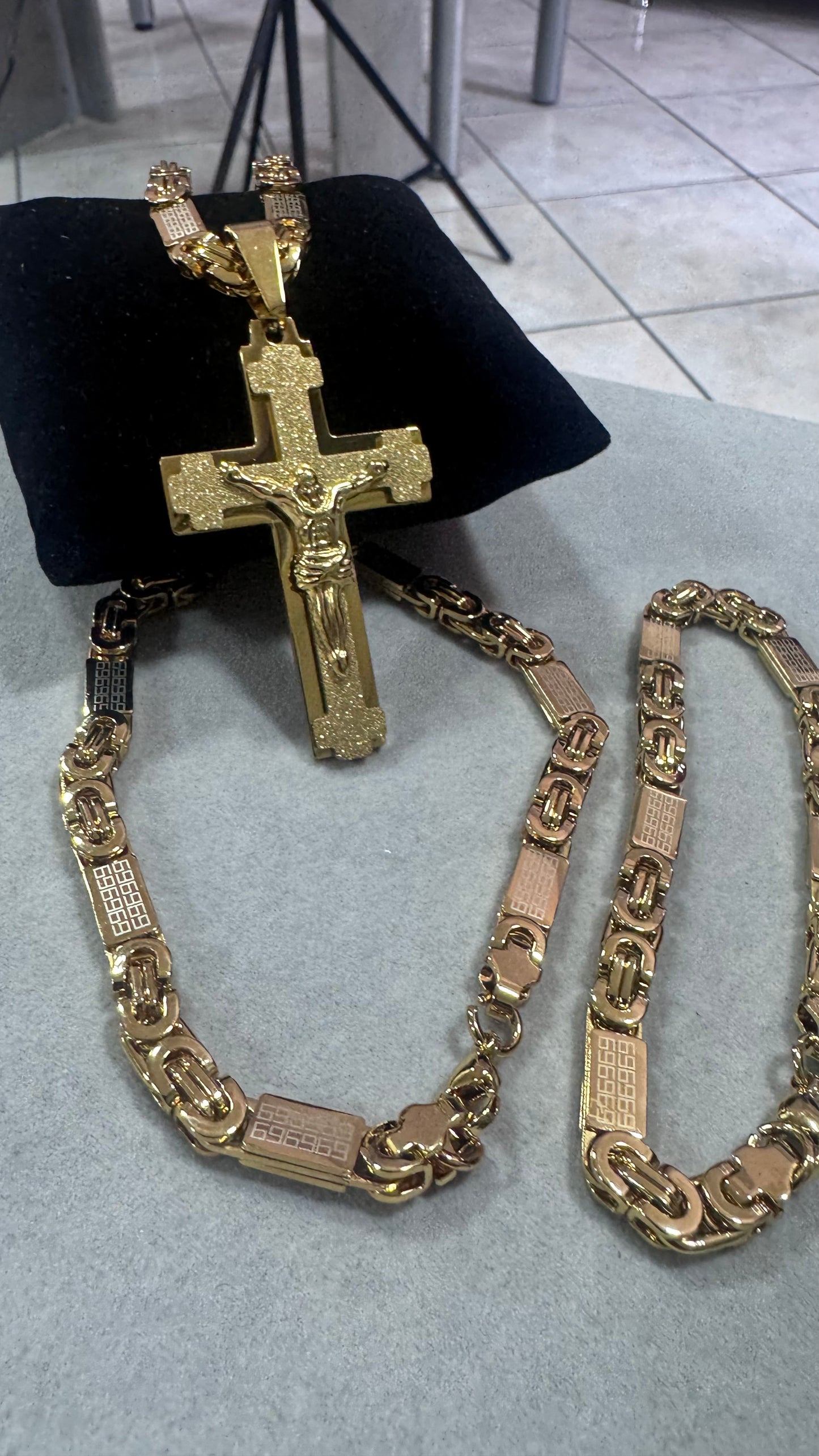 combo kit croce Acciaio oro*173