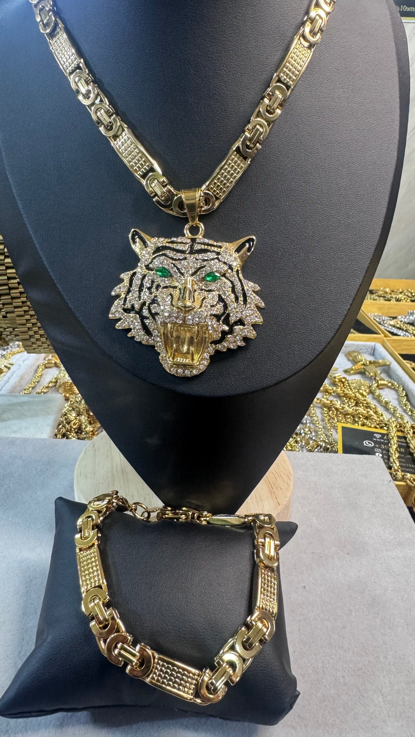 combo kit Tigre Acciaio oro*180