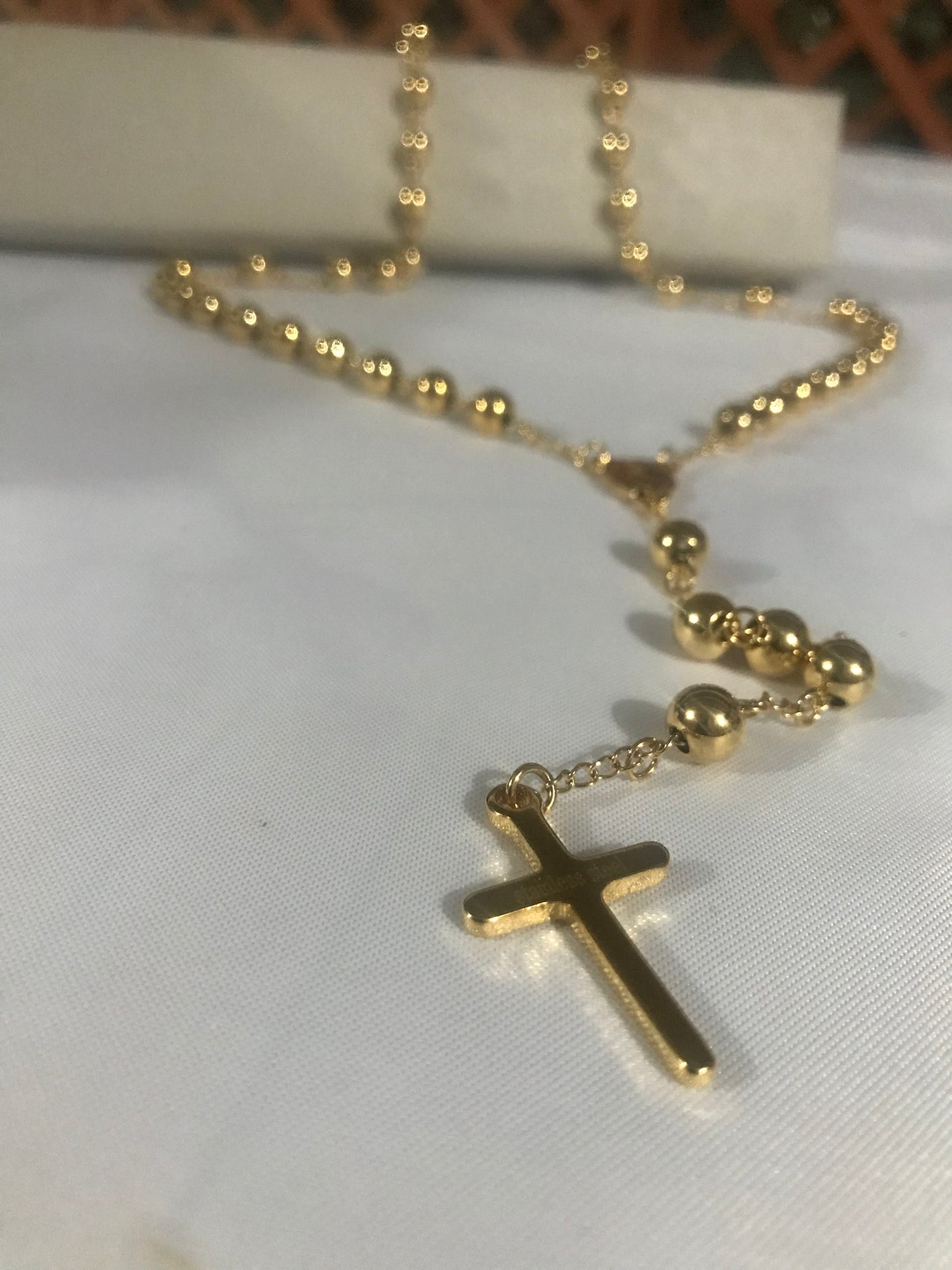 Rosario oro acciaio *28