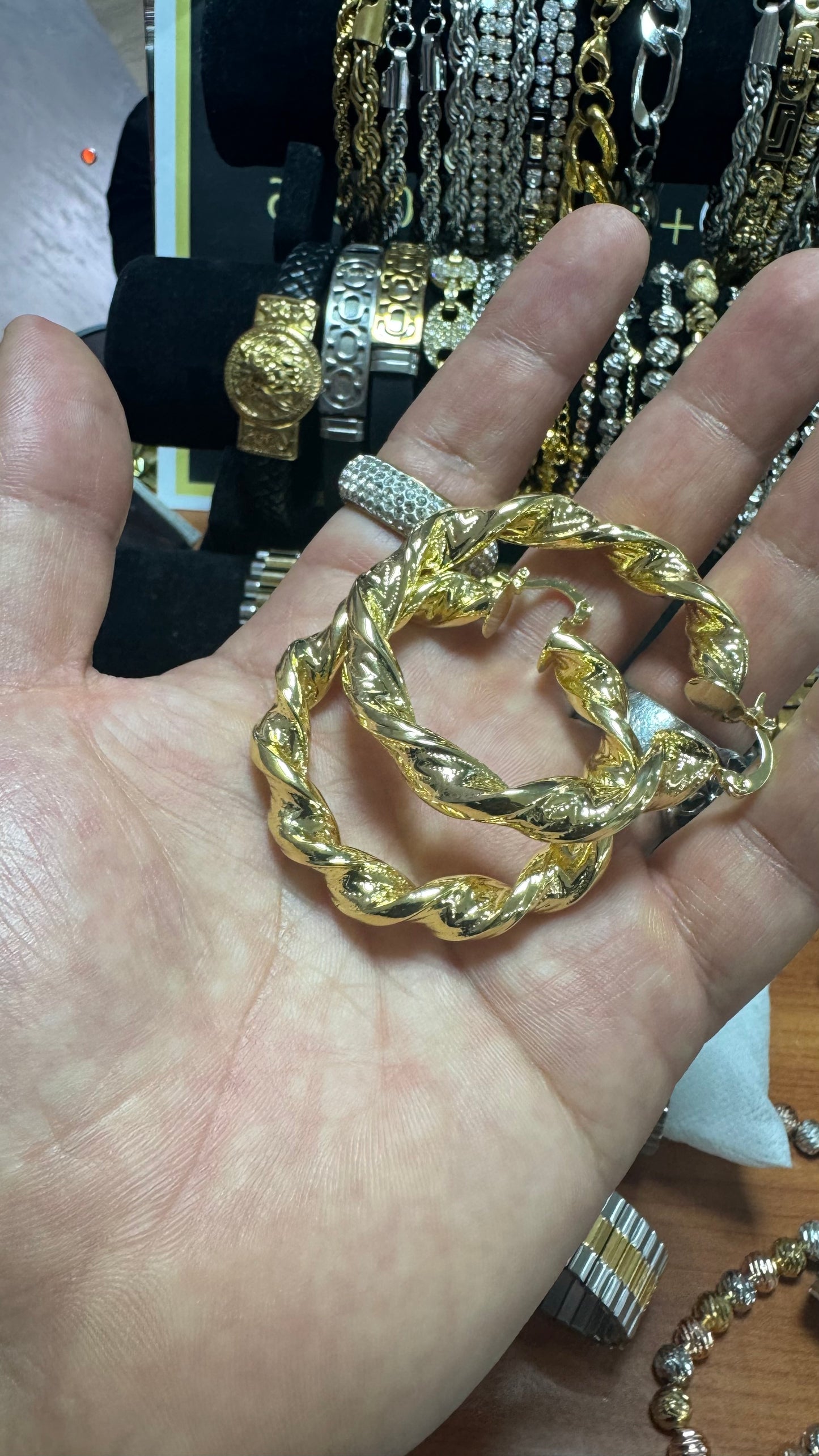 Orecchini intrecciati donna  *33
