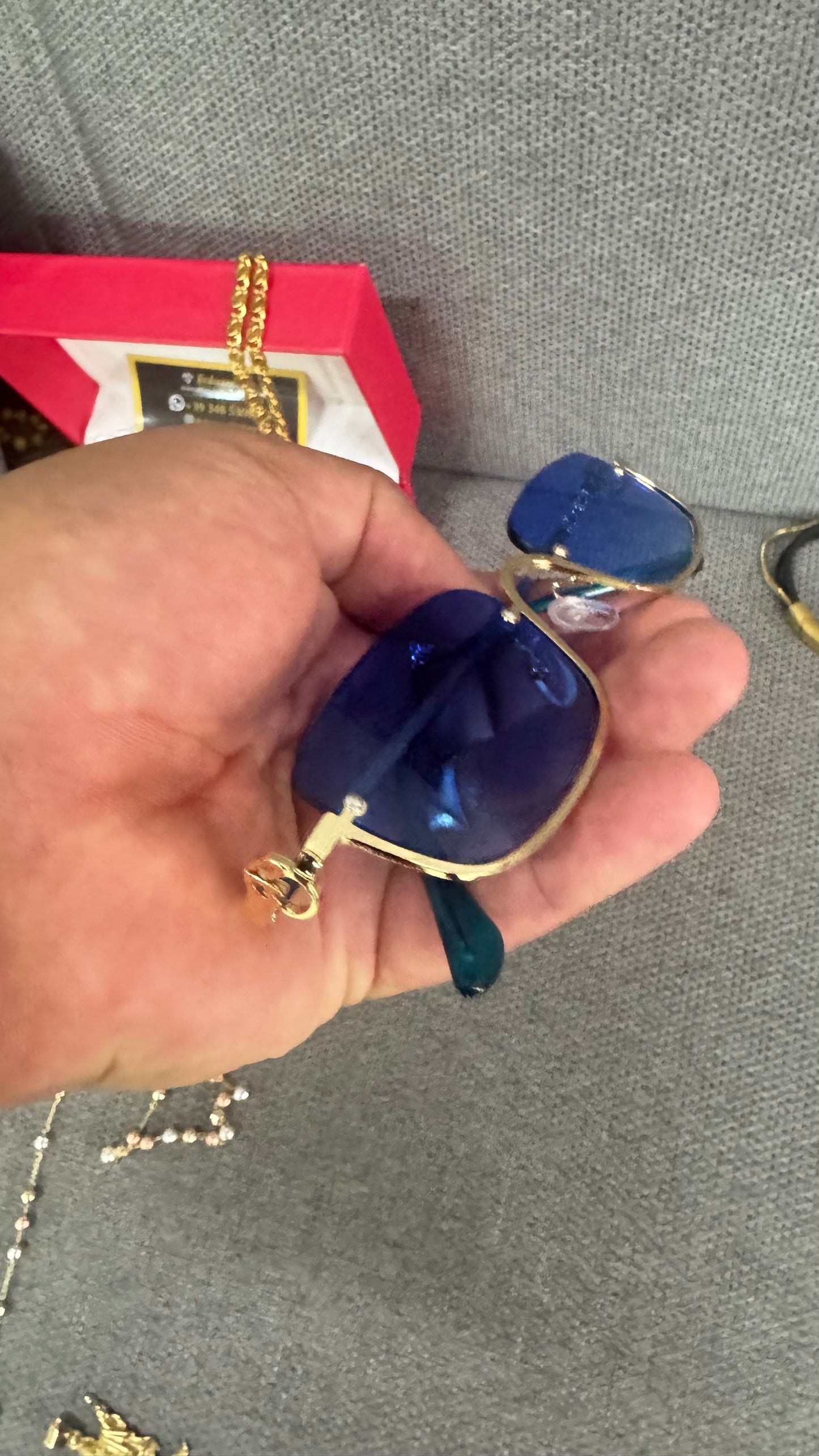Occhiali azzurri unisex *52