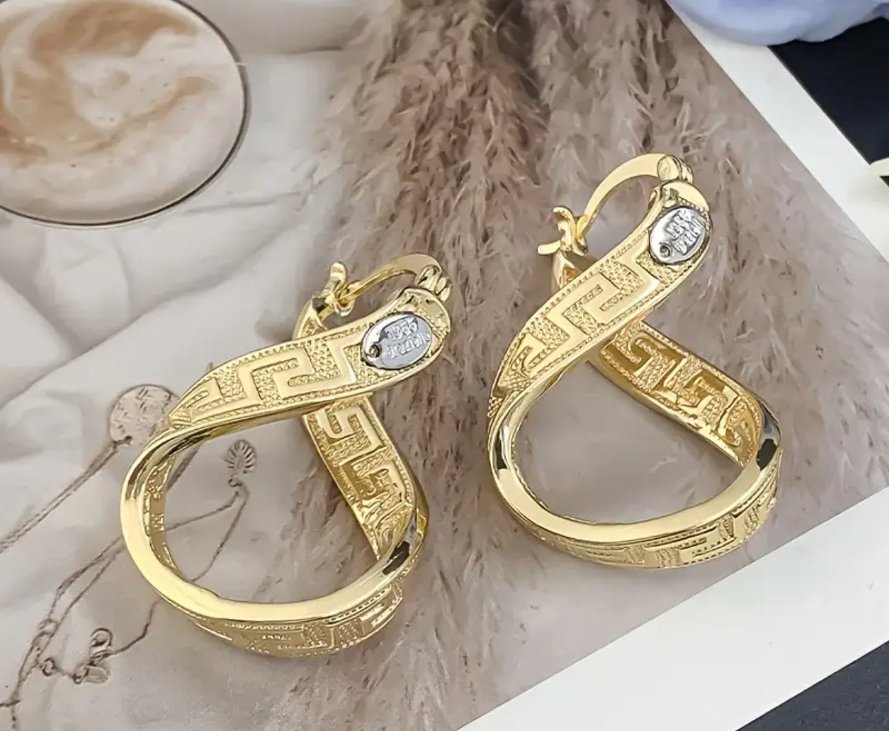 Orecchini intrecciati greca donna  *46